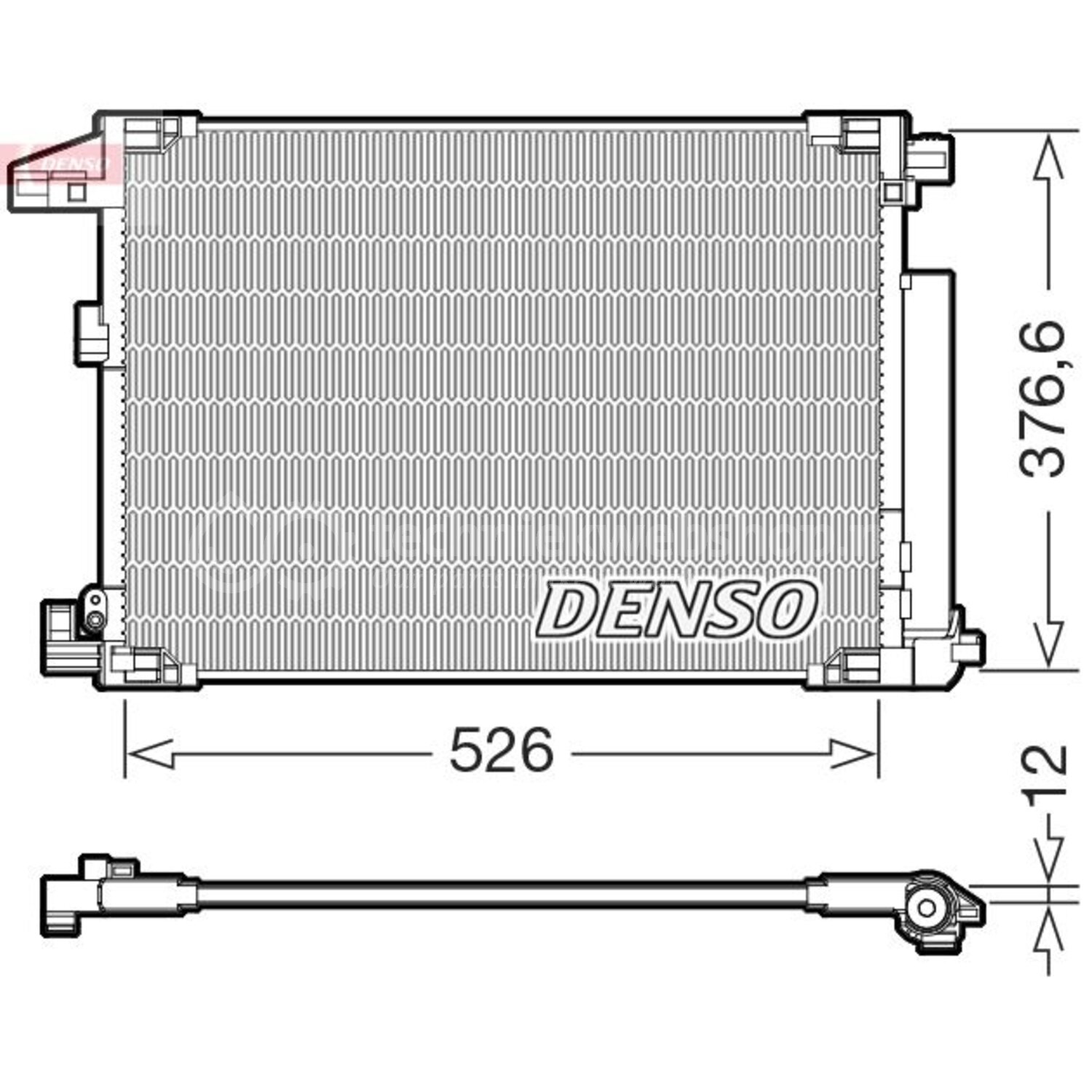Condensor, airconditioning voor o.a. Toyota - DCN50064, 8717613121269 ...