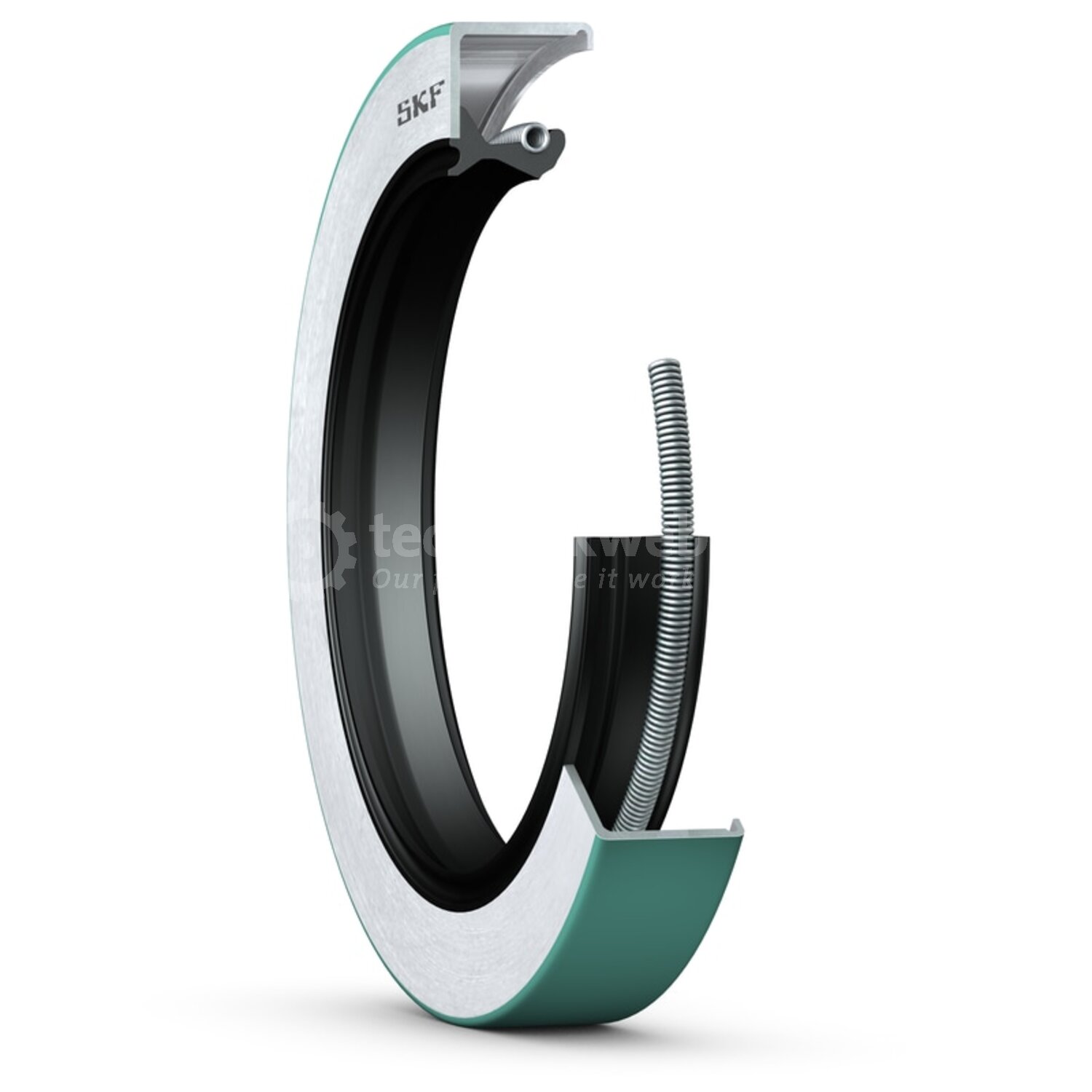 Radiale asafdichting met metalen behuizing, SKF Wave-lip en extra ...
