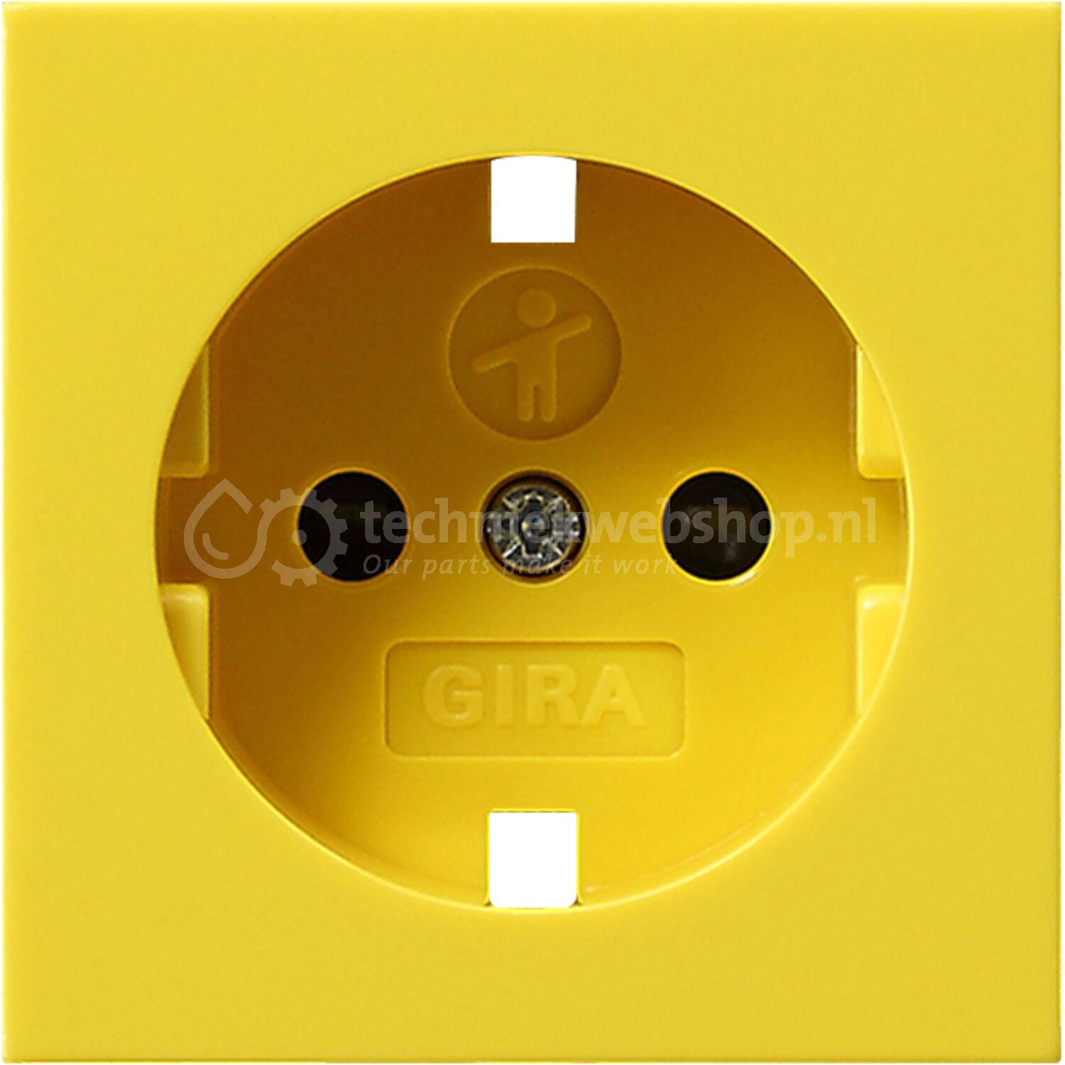 Gira System 55 RNV NA Afd WCD RA SH Geel Verkoop Per 1 X 1 Stuk 
