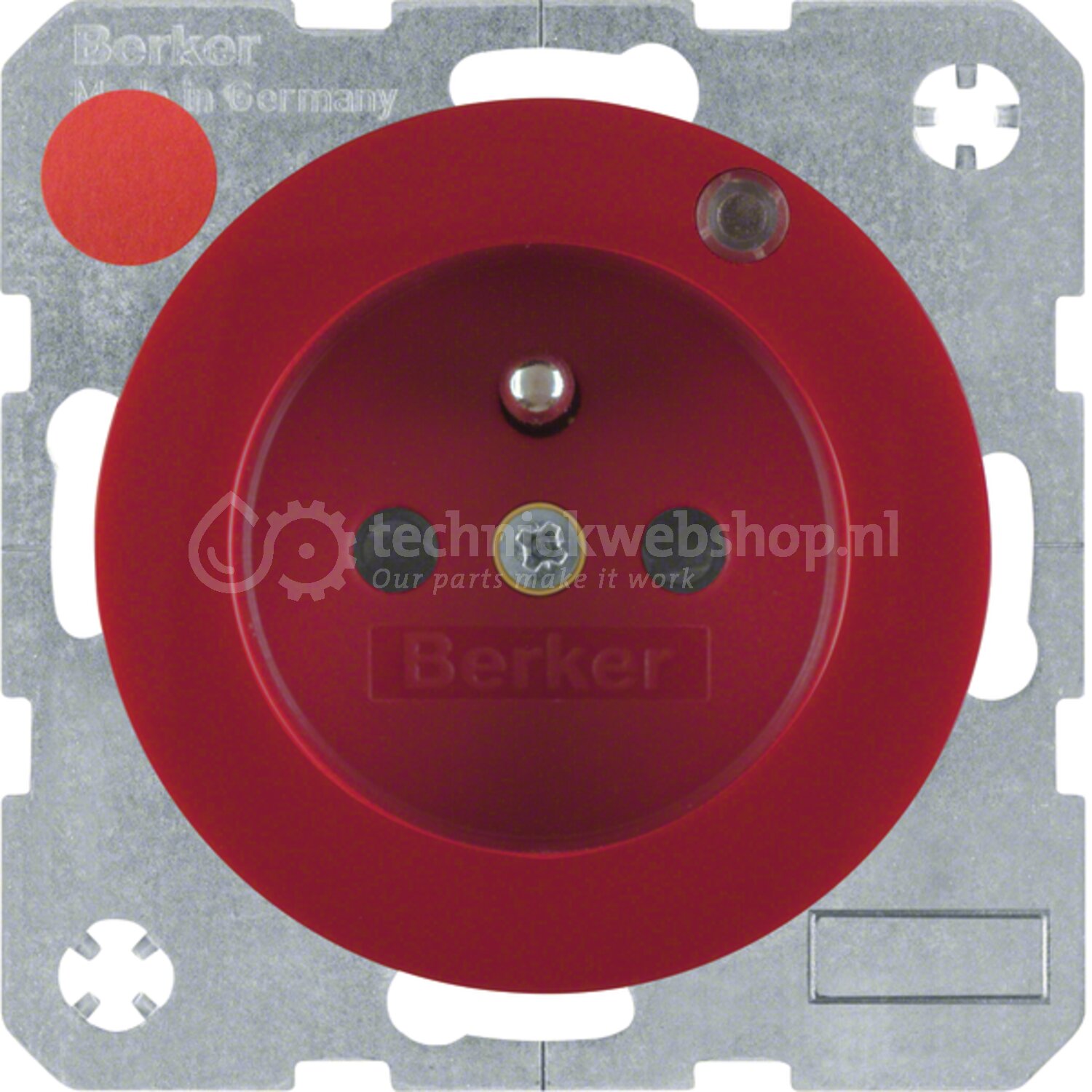 Hager berker - R.1/R.3/R.8 / WCD penaarde met controle-led rood ...