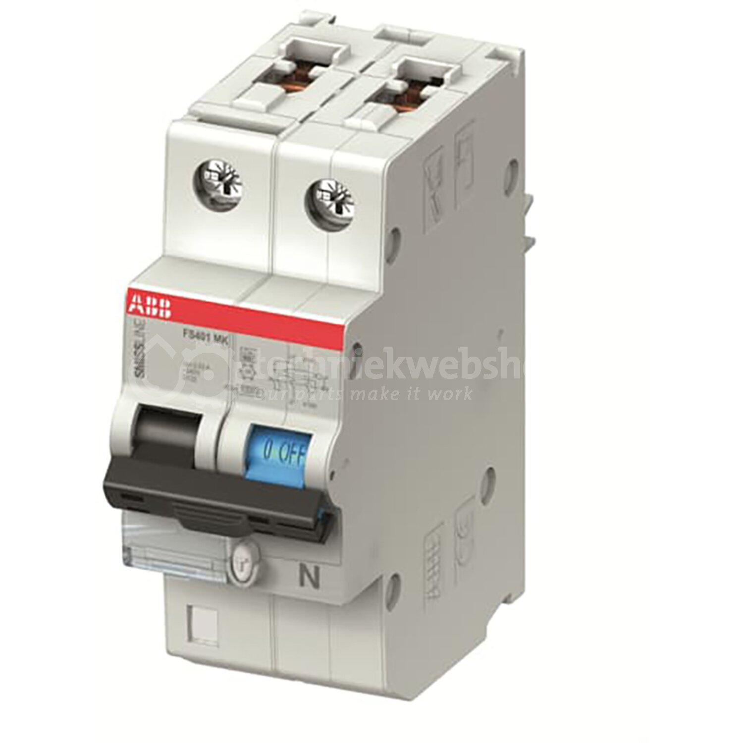ABB Componenten Smissline-S - FS 401M B13/0,03 / Aardlekautomaat B kar ...