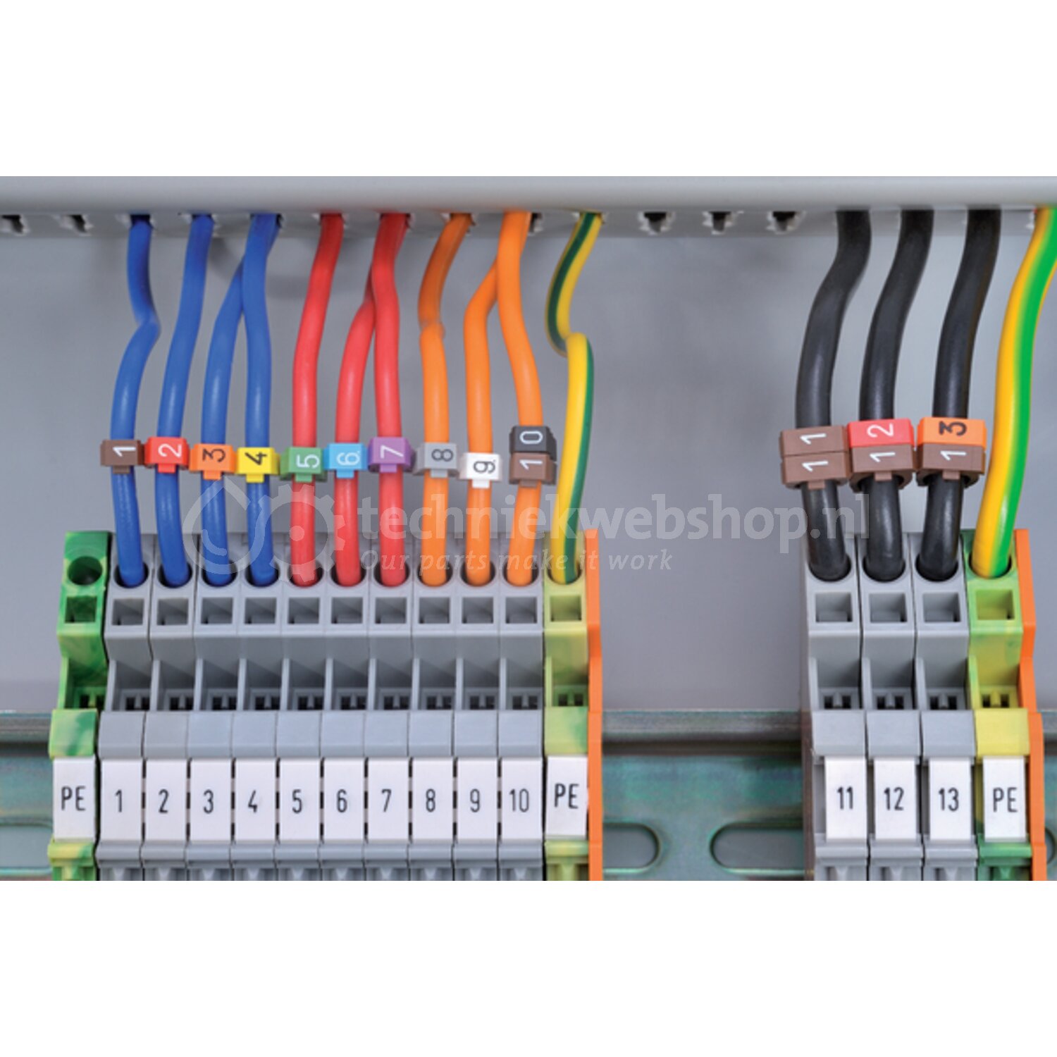 HellermannTyton WIC-Series - WIC1-0-9-PA66-YE (1000) / Markeringsclip 2 ...