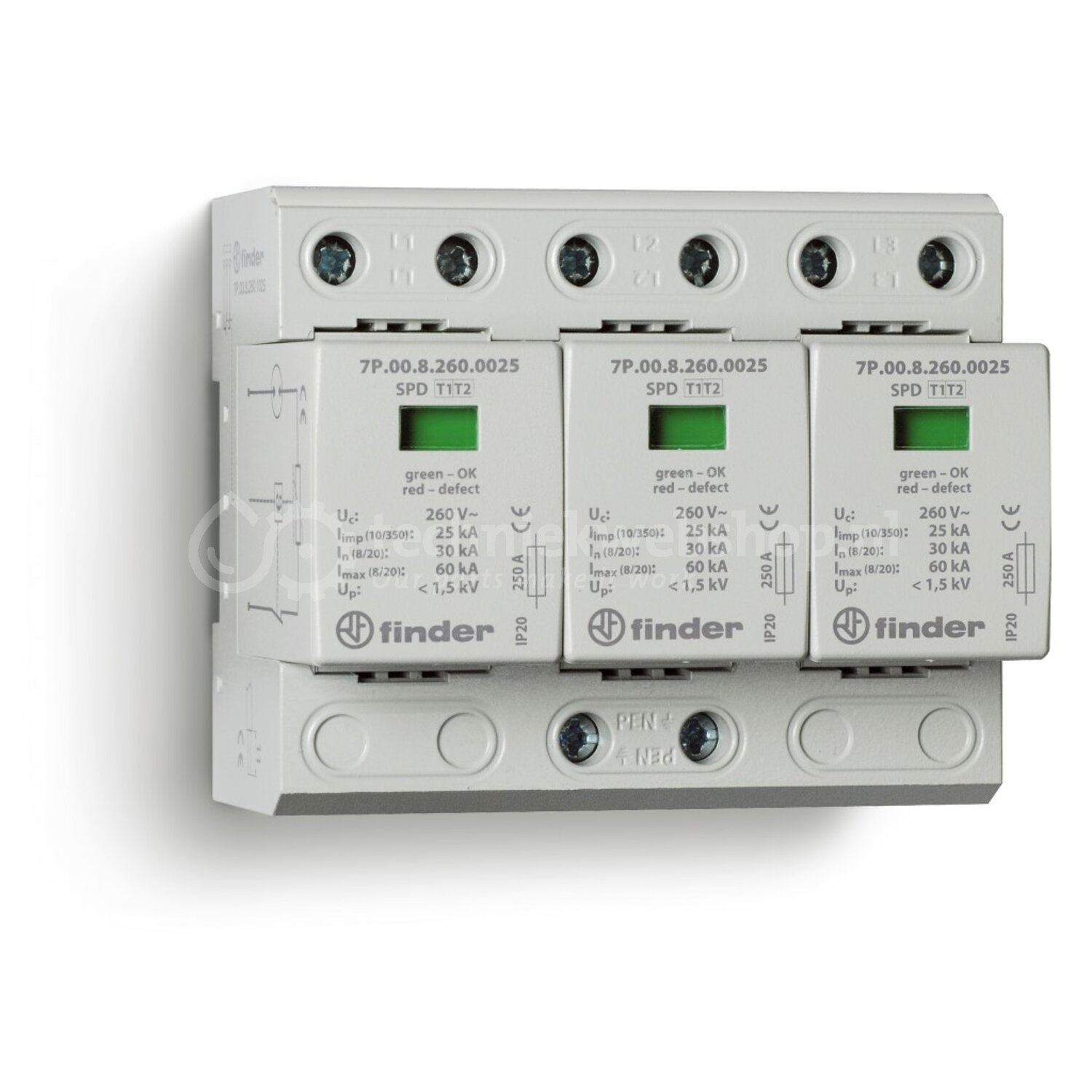 7P3782751003 FINDER Series 7P Parafoudres (SPD) Electric A