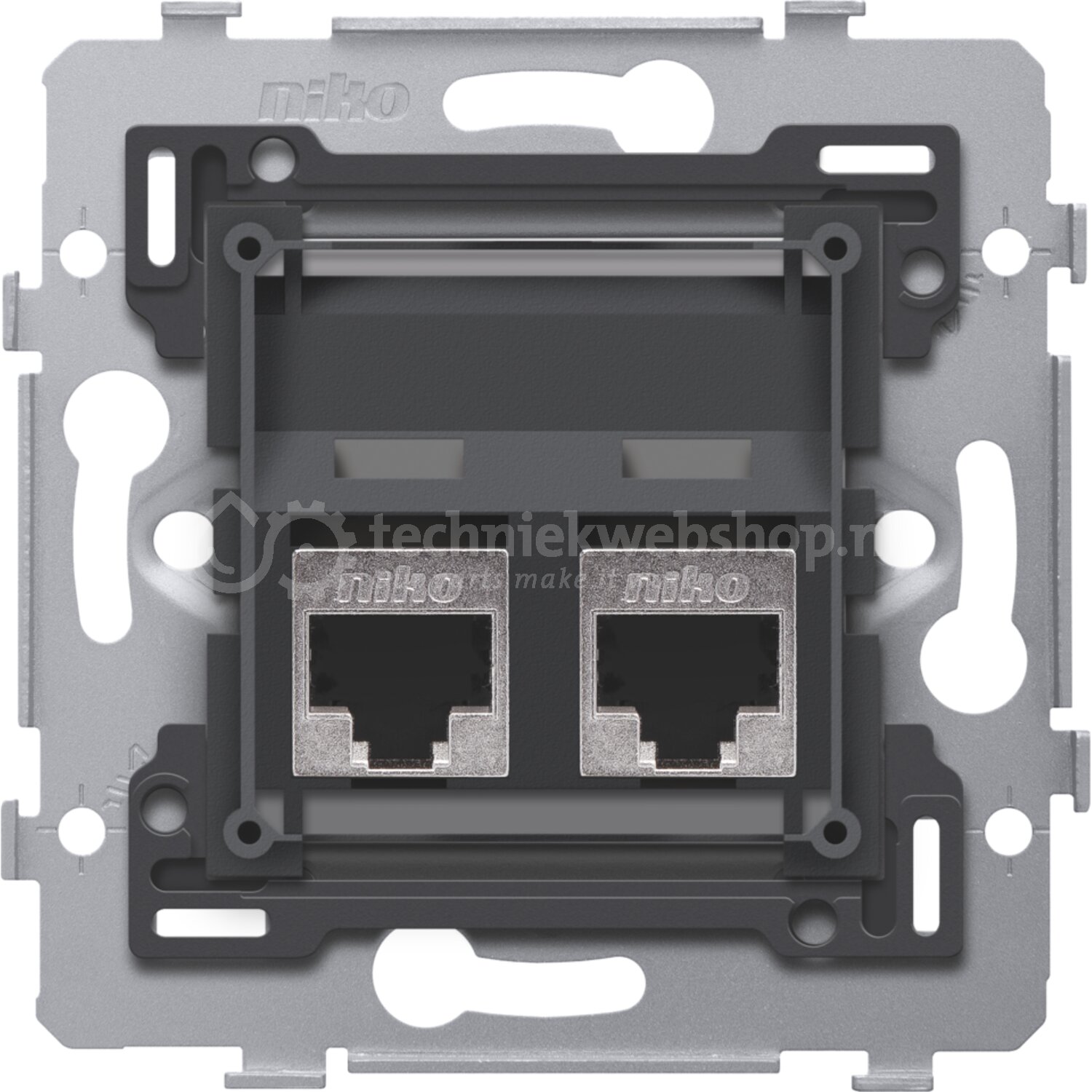 Niko Switches & Sockets - Audio-TV-Data-Telephone / 2 RJ45 ...