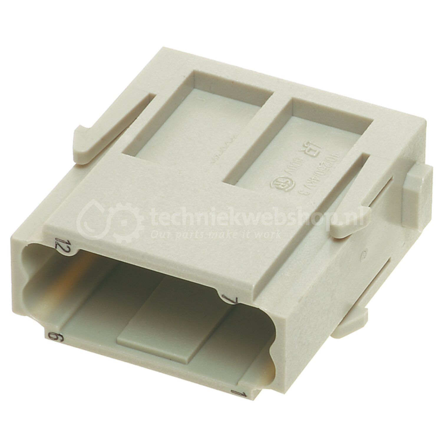 HARTING Han DD® module, Crimp termination, Male, Contacts: 12 ...