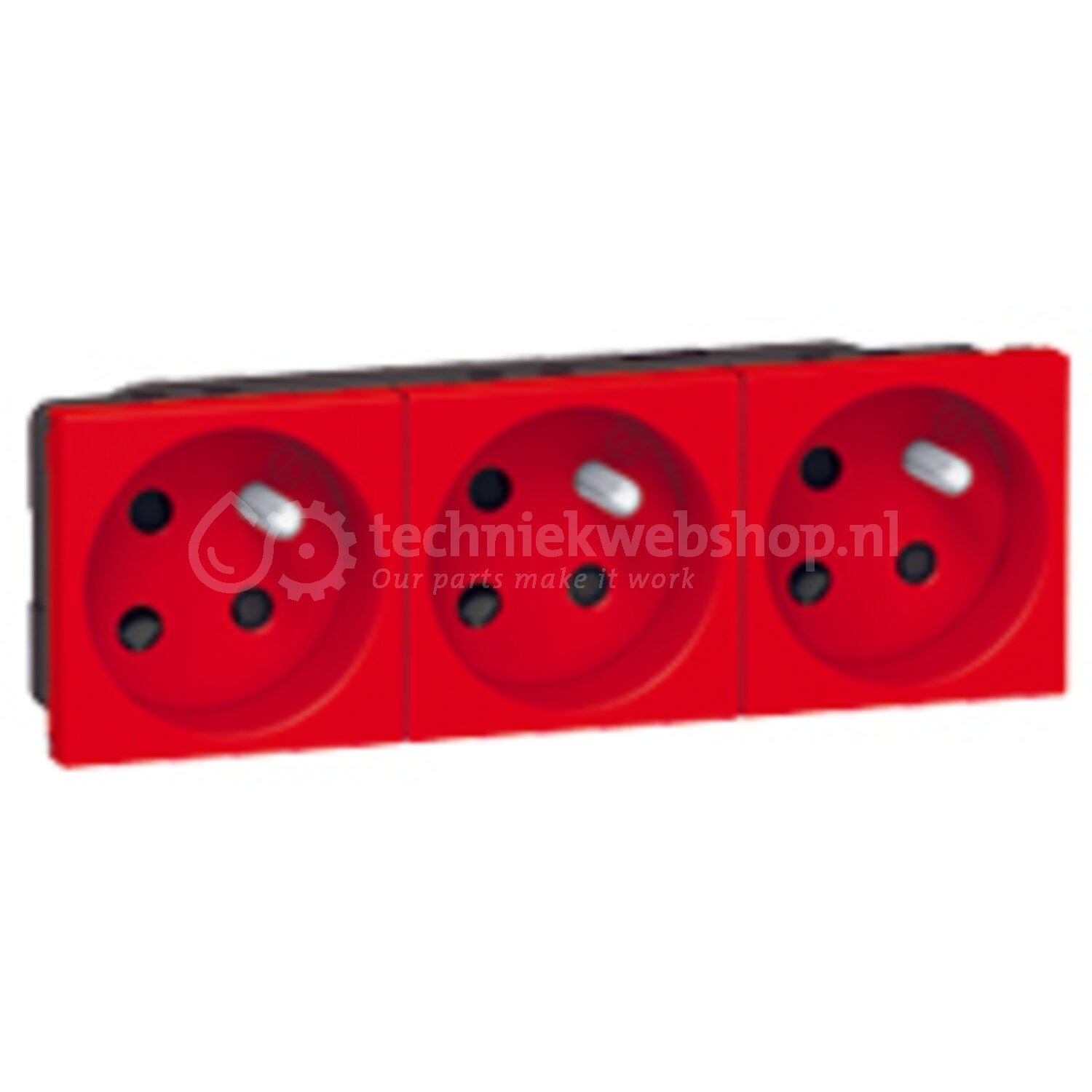Legrand Nederland Mosaic / Wandcontactdoos met positioneerpen 3-voudig ...