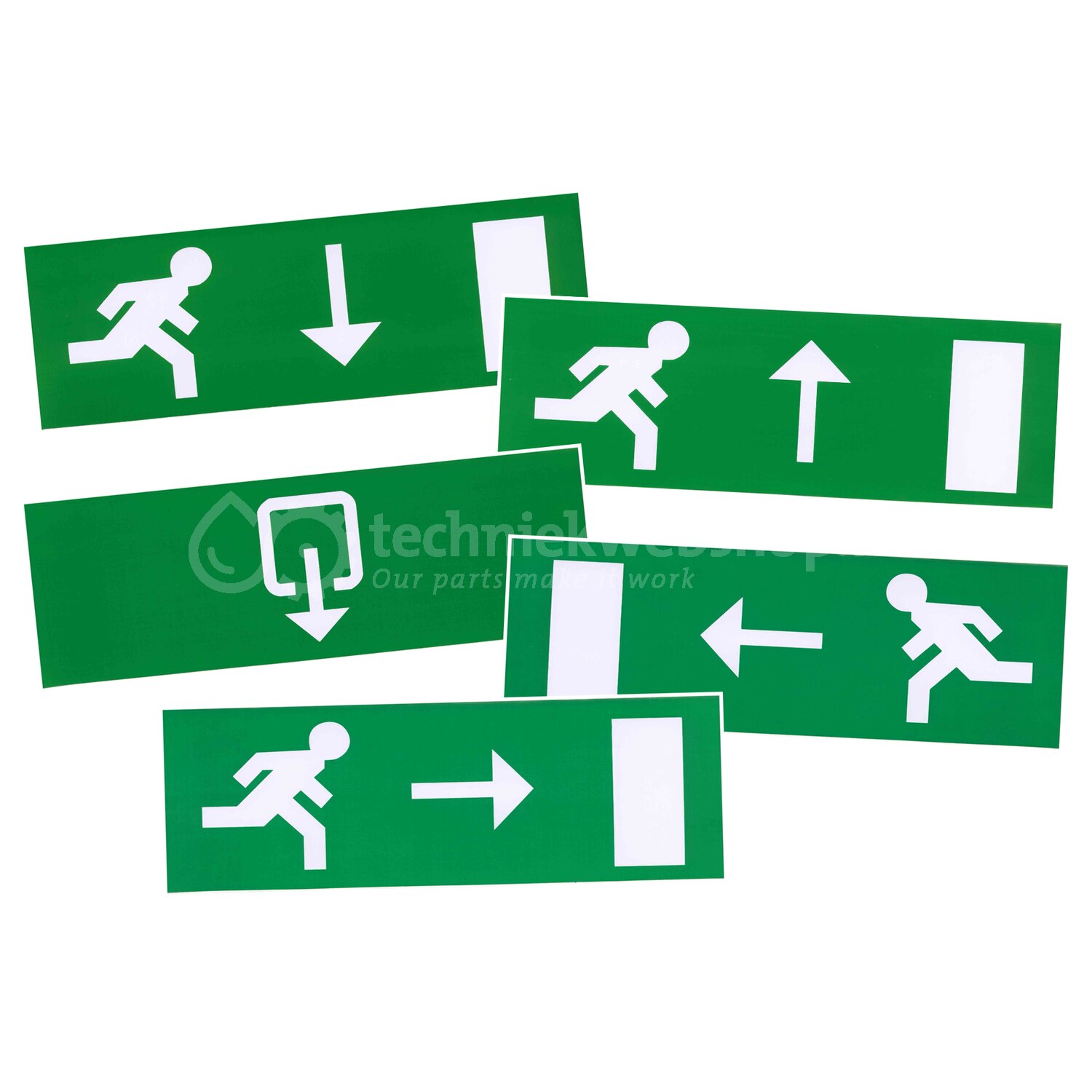 DecaLED Emergency Range - Pictogram Set 10 stk voor 94000112, Pictogram ...