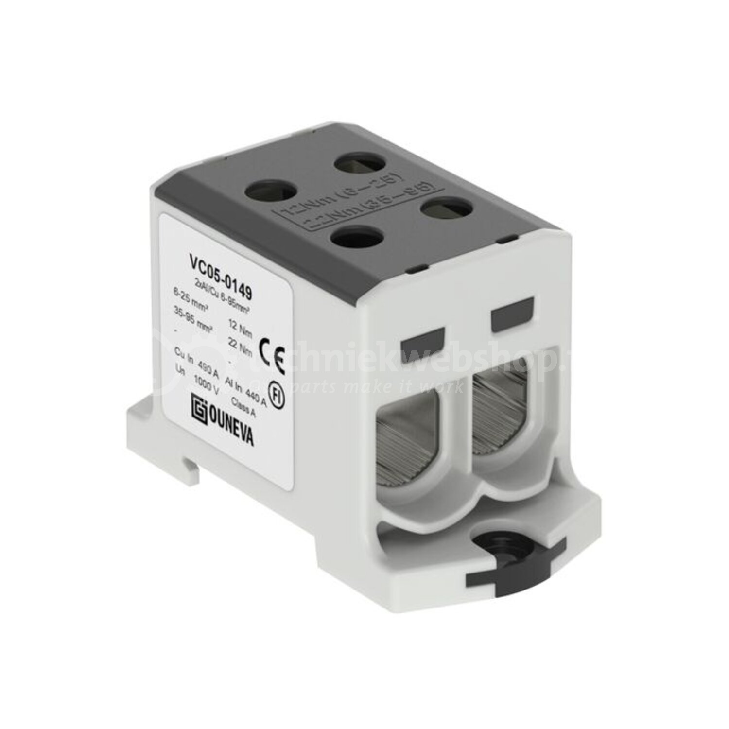 Borne Raccordement Principal OTL 95 - 6-95 Mm² Jaune/Vert | Électricité Professionnelle Haute Tension