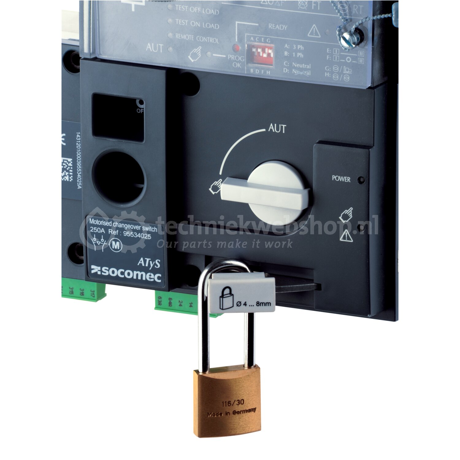 Socomec MOTORISED CHANGEOVER SWITCH - ATYS T & G / OMVORMER VOEDING 48 ...