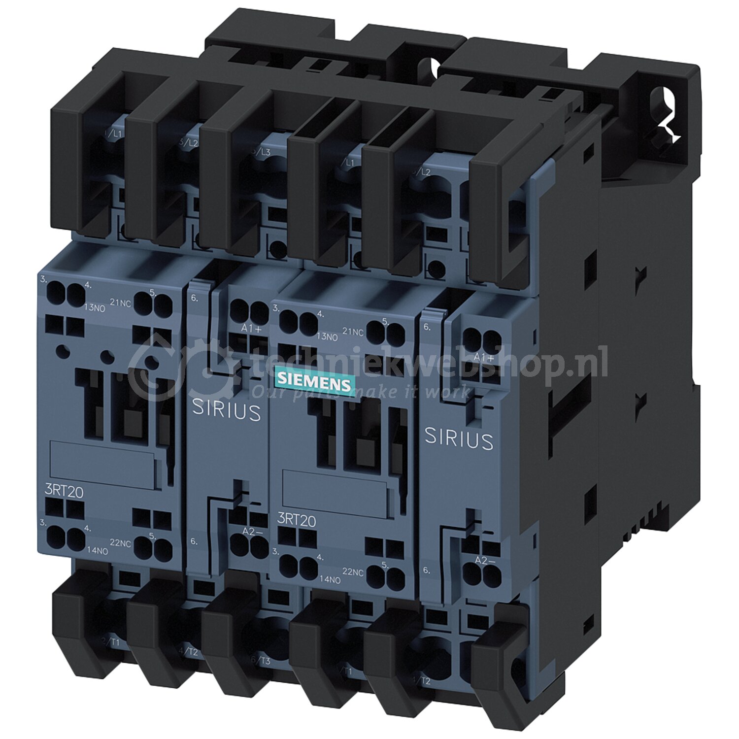 Siemens Industry REV.COMB.F. 3RA27,7,5KW, DC24V / Reversing contactor ...