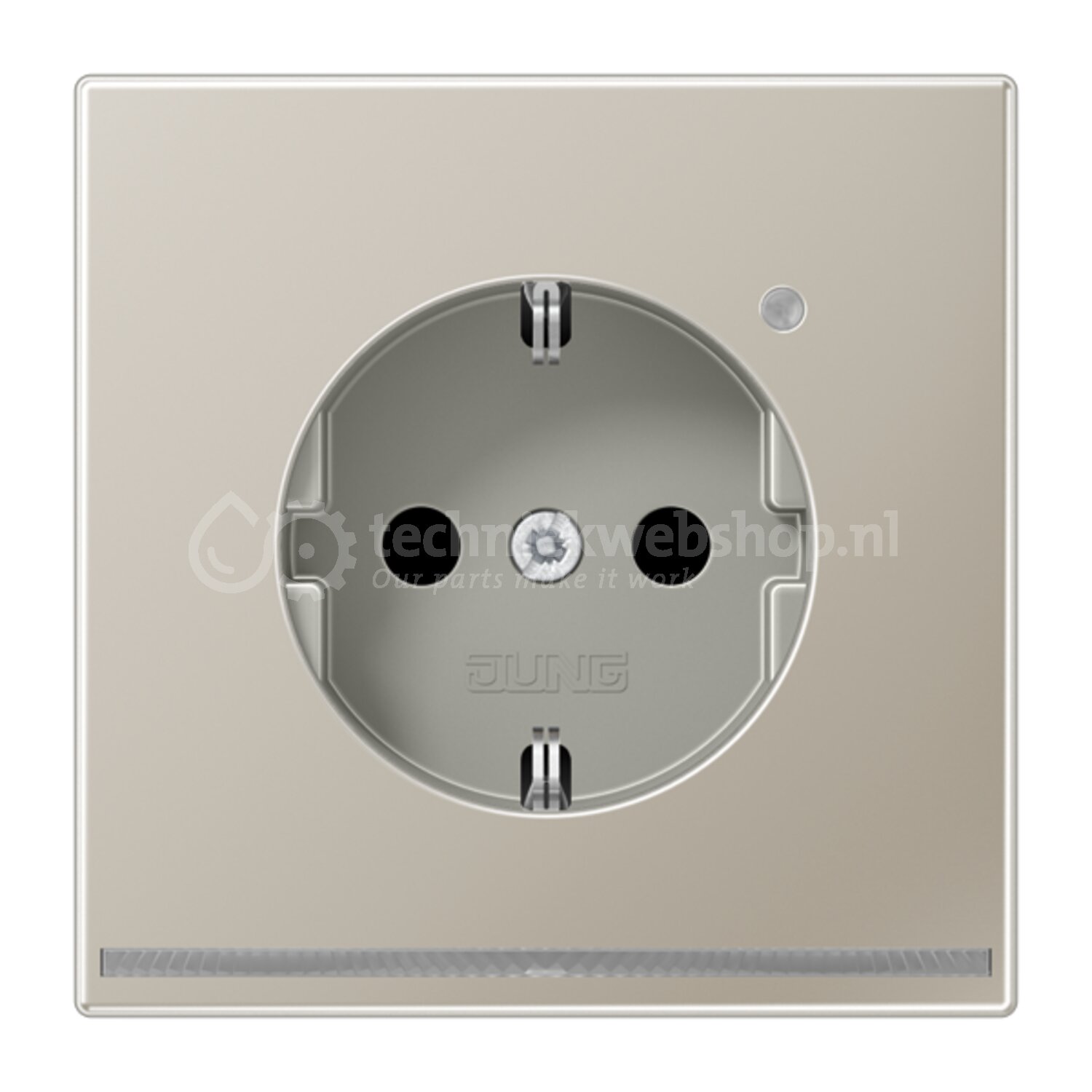 Jung (Hateha) LS range - ES 1520-O LNW / Wcd LS-edelstaal met LED en ...