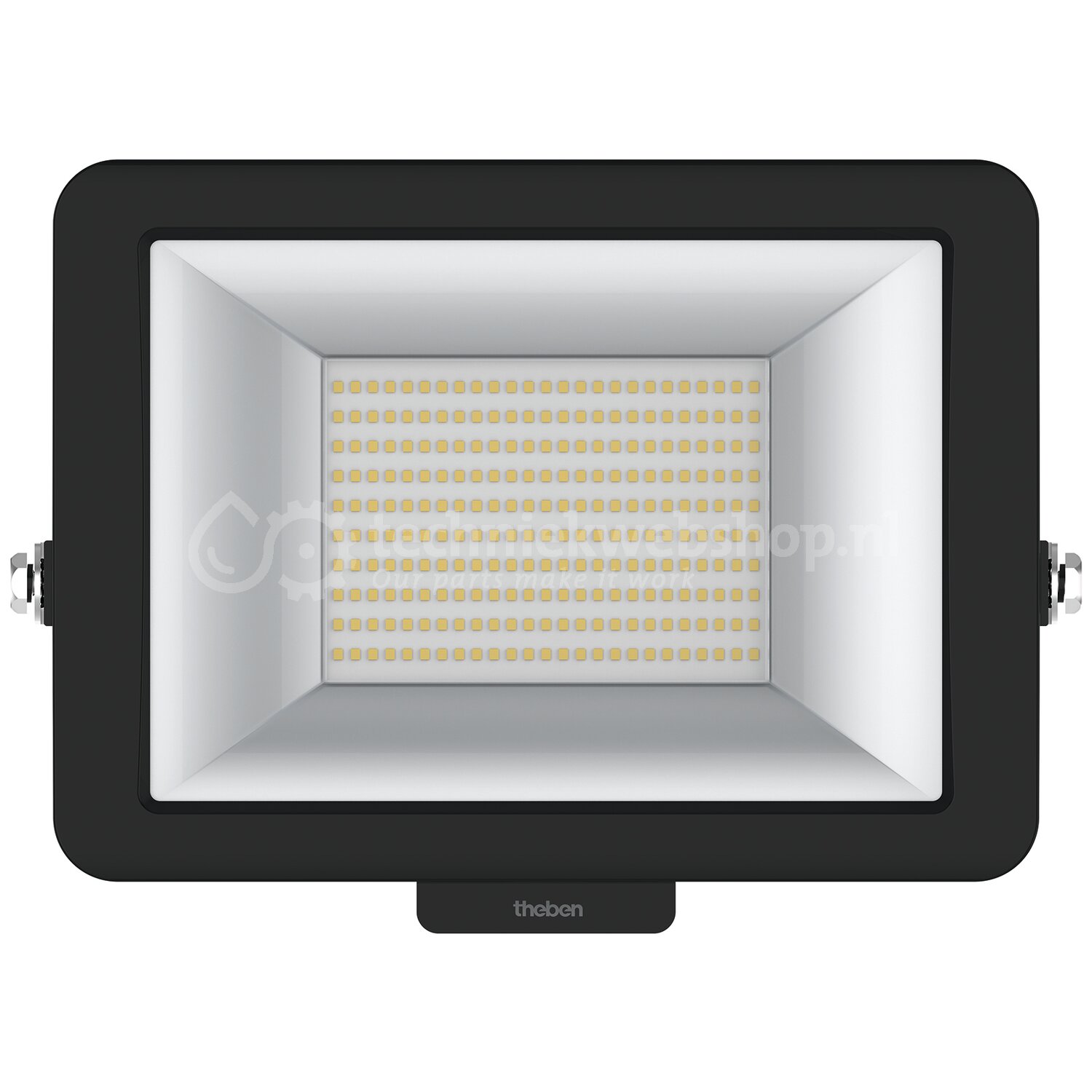 Theben theLeda - theLeda B100L W BK / LED-straler voor wandmontage ...
