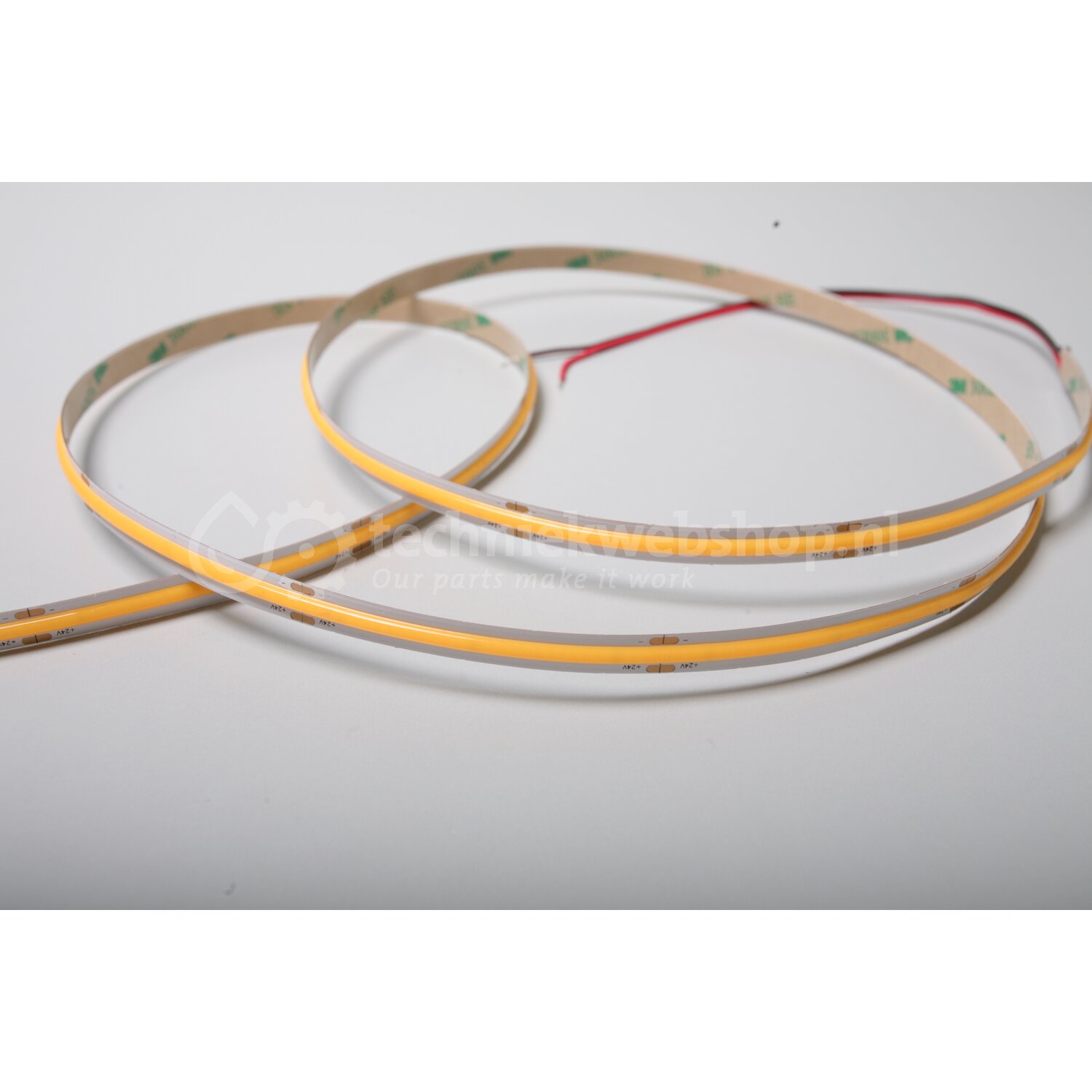 DecaLED Flexled - Flex COB 24V 5mtr 3000K IP 54 CRI 9 / 0 COB ...