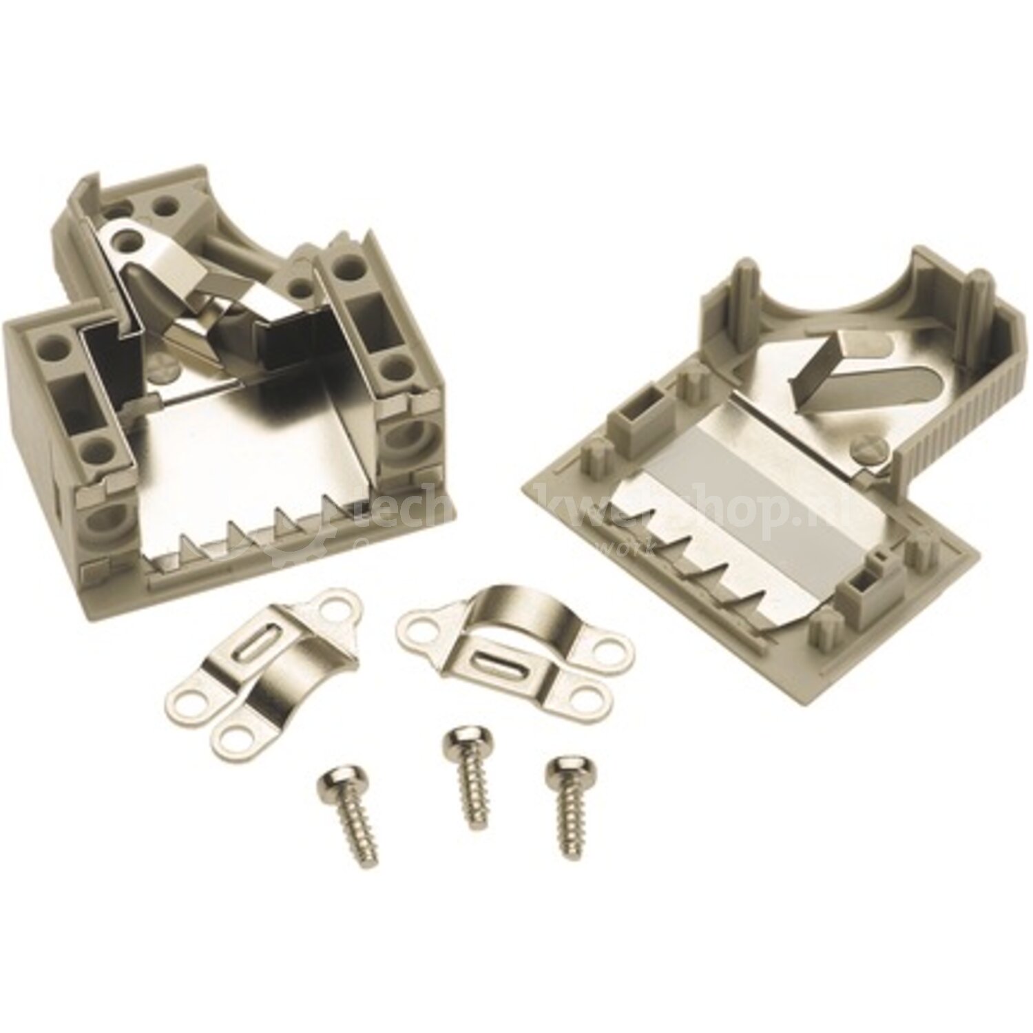 Harting DSUB IDC HOOD 37P GREY TINSCR / Shell housing, With shielding ...