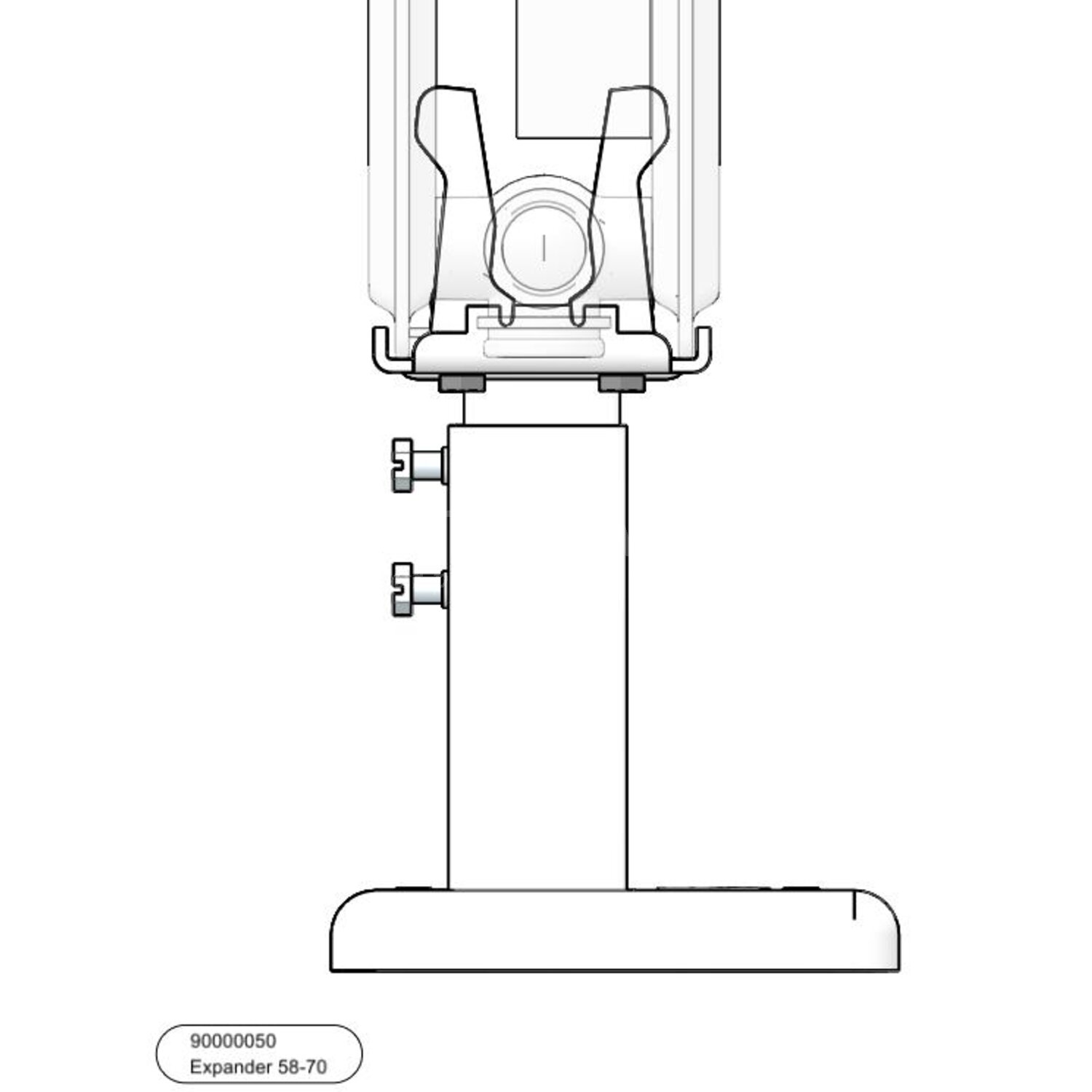 Rofix Radiator vloer montage - Expander / type 58-70 incl Rozet ...