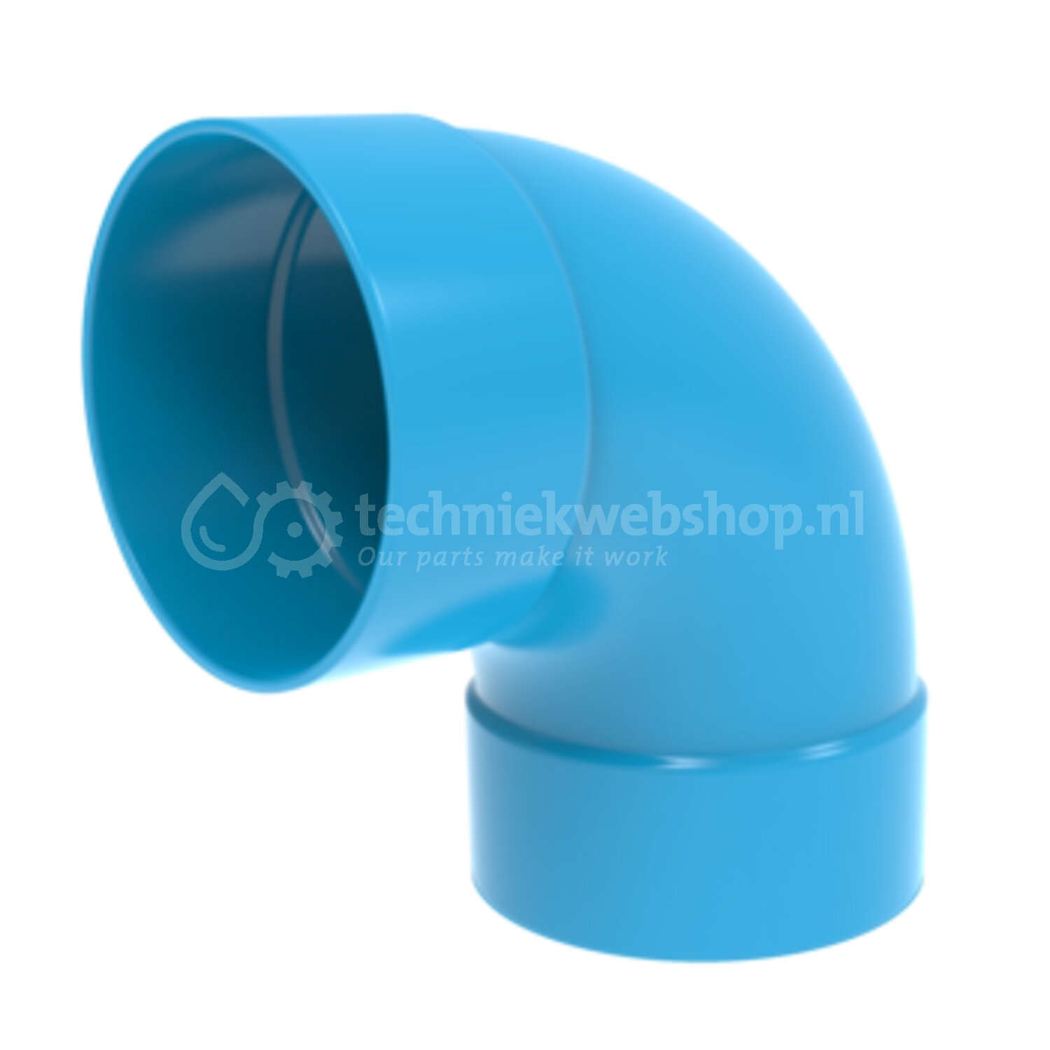 Wavin Nederland PVC Vent. Bocht 90° BL 160 M/M, Bocht rond luchtkanaal ...