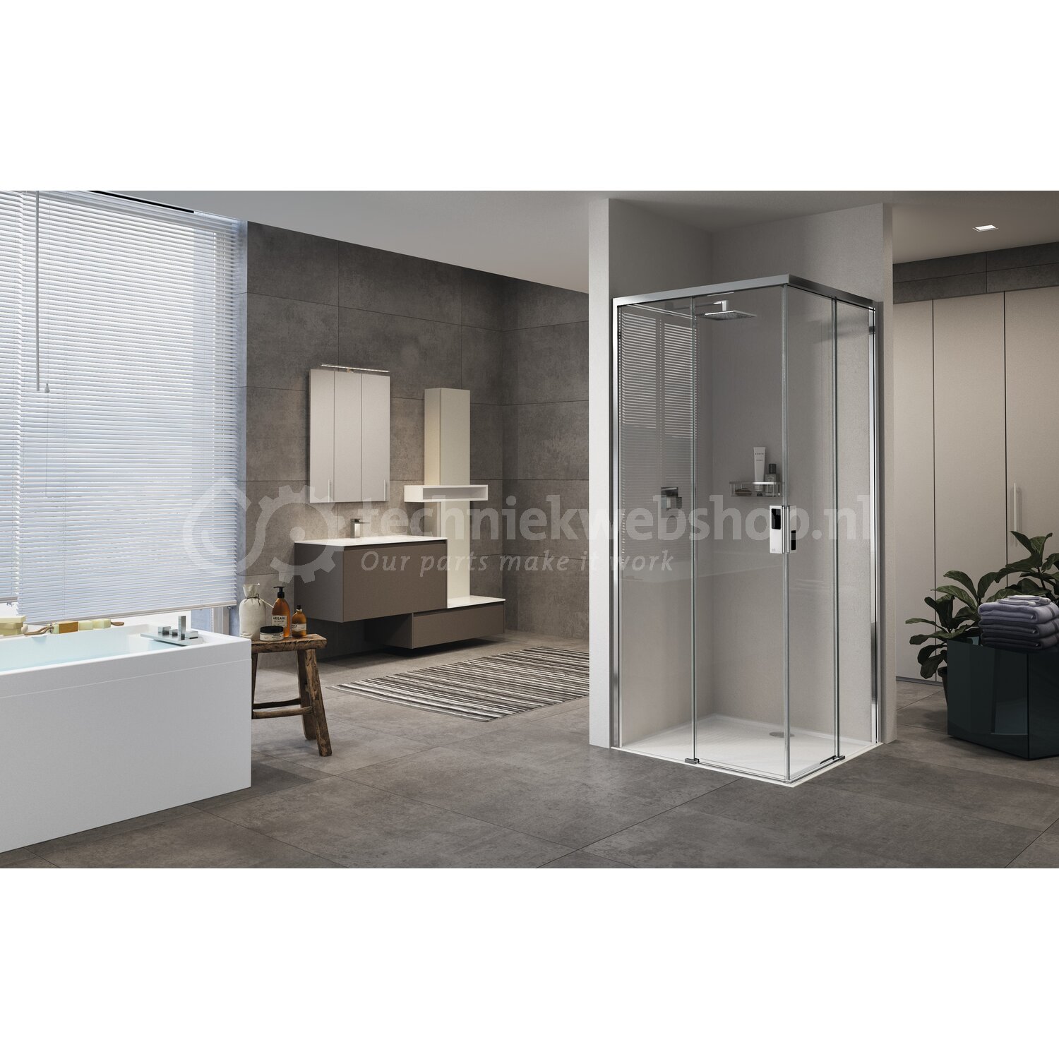 Novellini Diffusion DEEL RECH 97 VER.97-99CM RVENN MOTIEF MTCHROOM ...