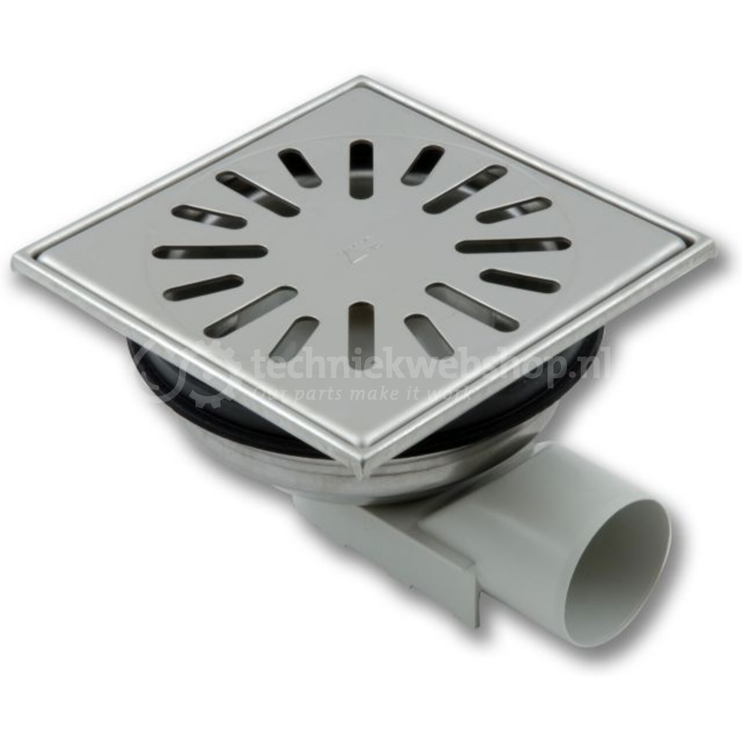 Aquaberg vloerputten Afvoerput - 150x150 mm / Vloerput RVS304 ABS zu 50 ...