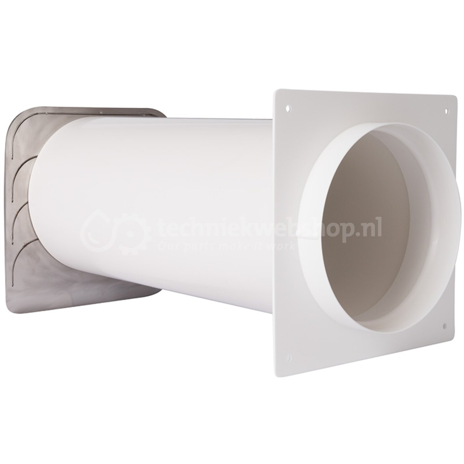 Nedco Kunststoffen Muurdoorvoer met vlinderklep - Eco+ Ø 150mm / Eco+ ...