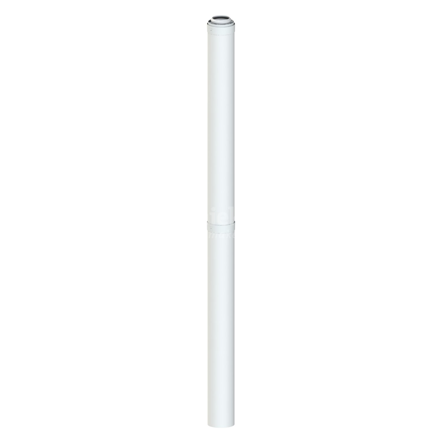 Rookgasafvoerpijp concentrisch wit - PP/Aluminium met X7 koppeling ...