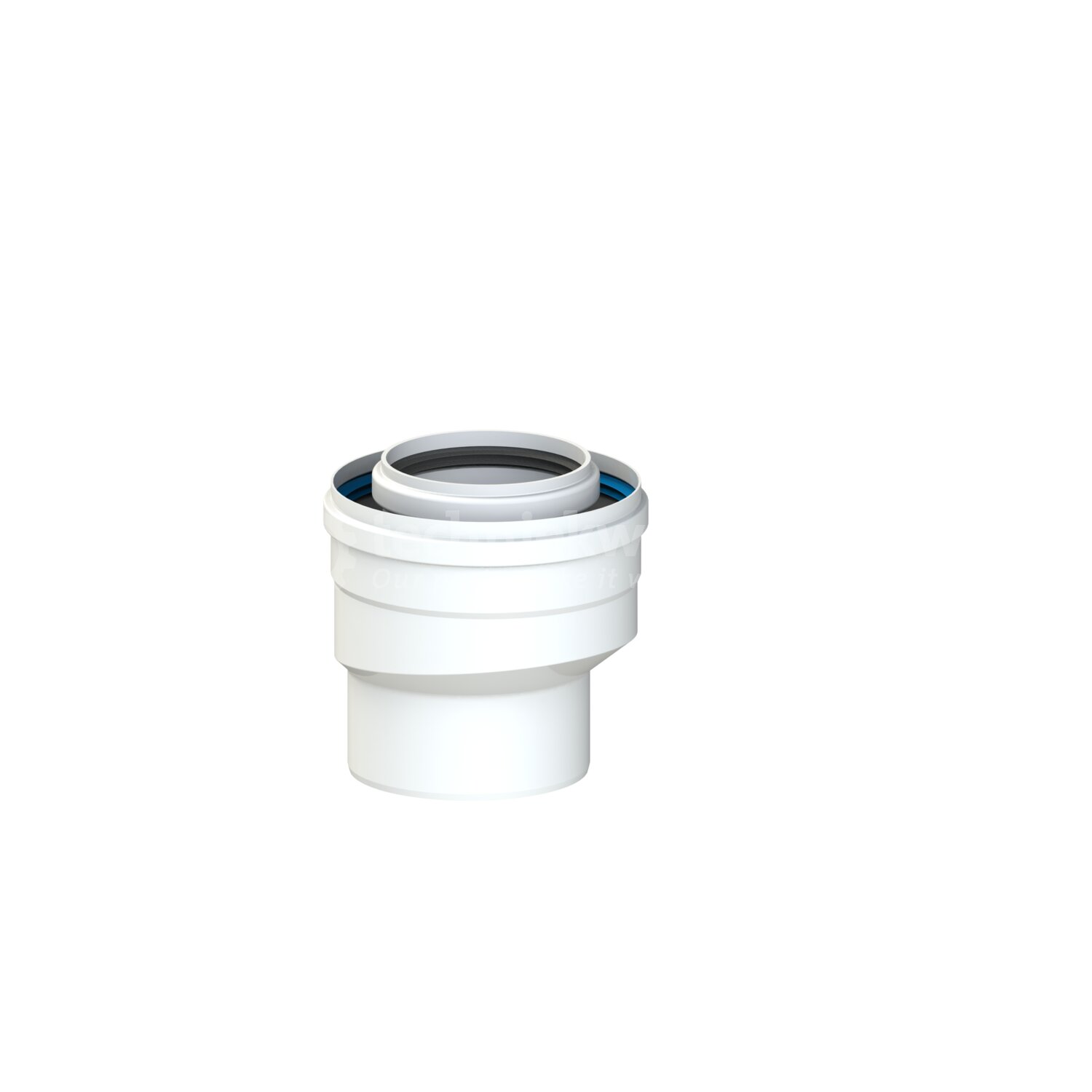 Rookgasafvoer verloop excentr. wit - PP/Aluminium / CoxDENS® PP/Alu ...