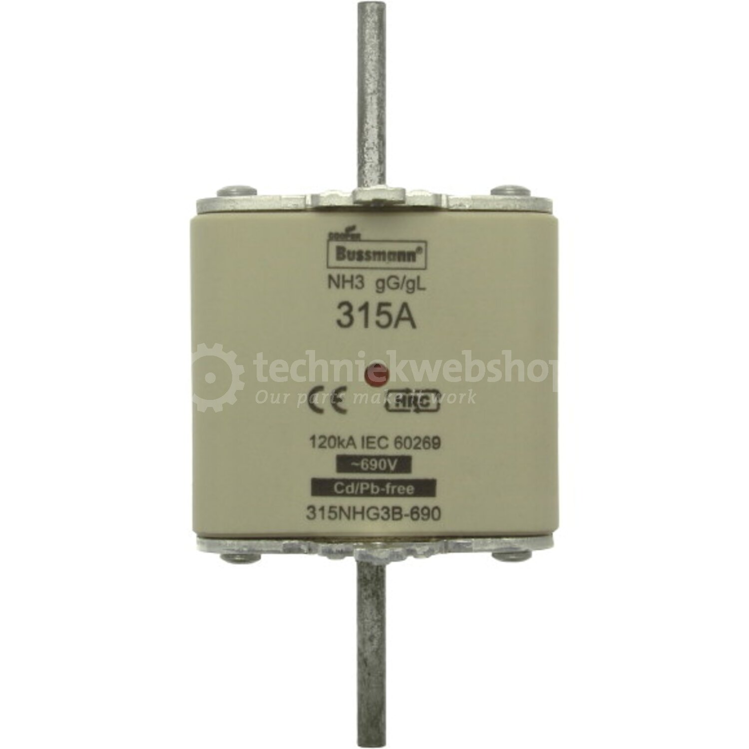 Bsmann by Eaton 170M1372 Fes, 315A, 690V, aRsec, High speed square