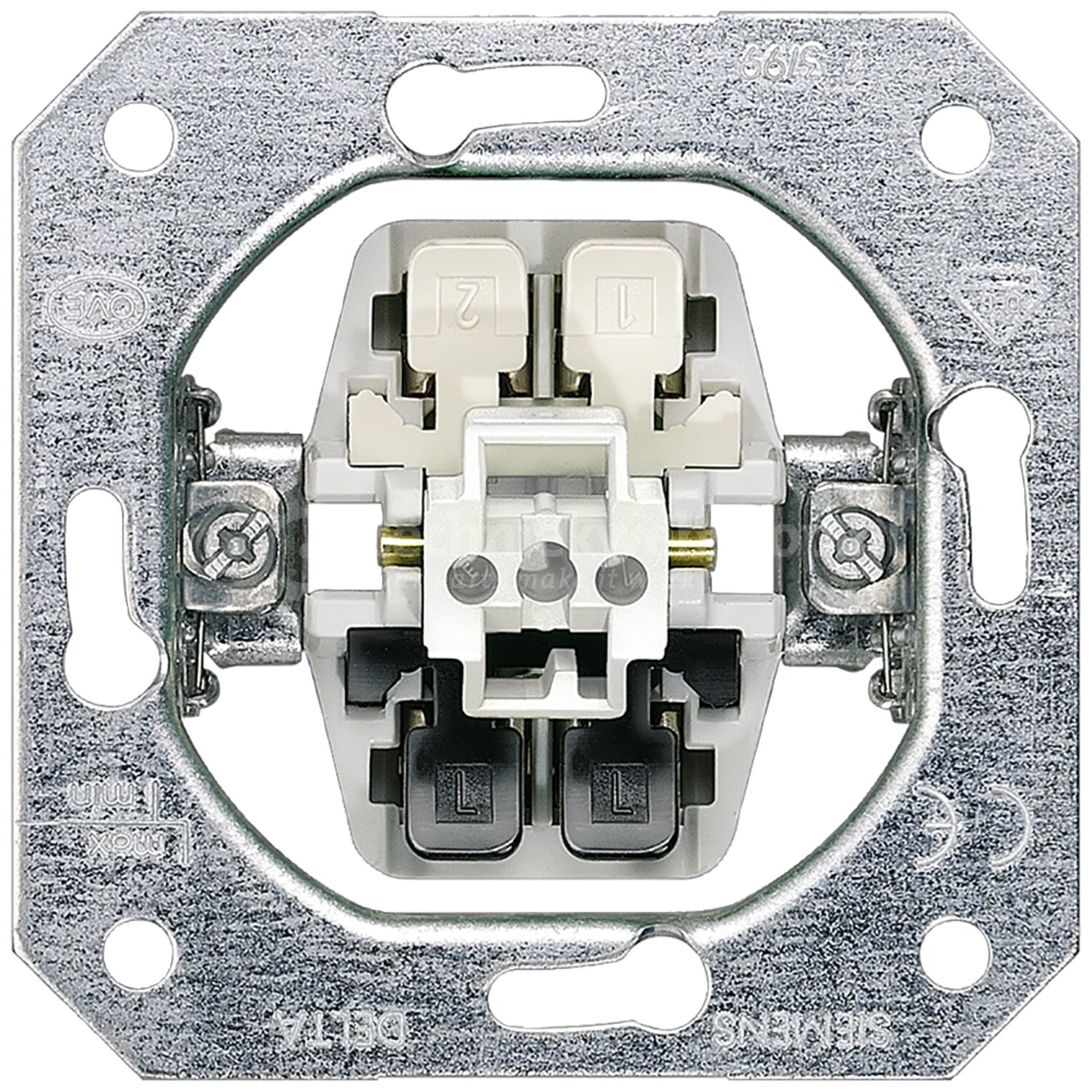 Siemens Industry DELTA ROCKER SWITCH INSERT FM / DELTA insert flush-m ...