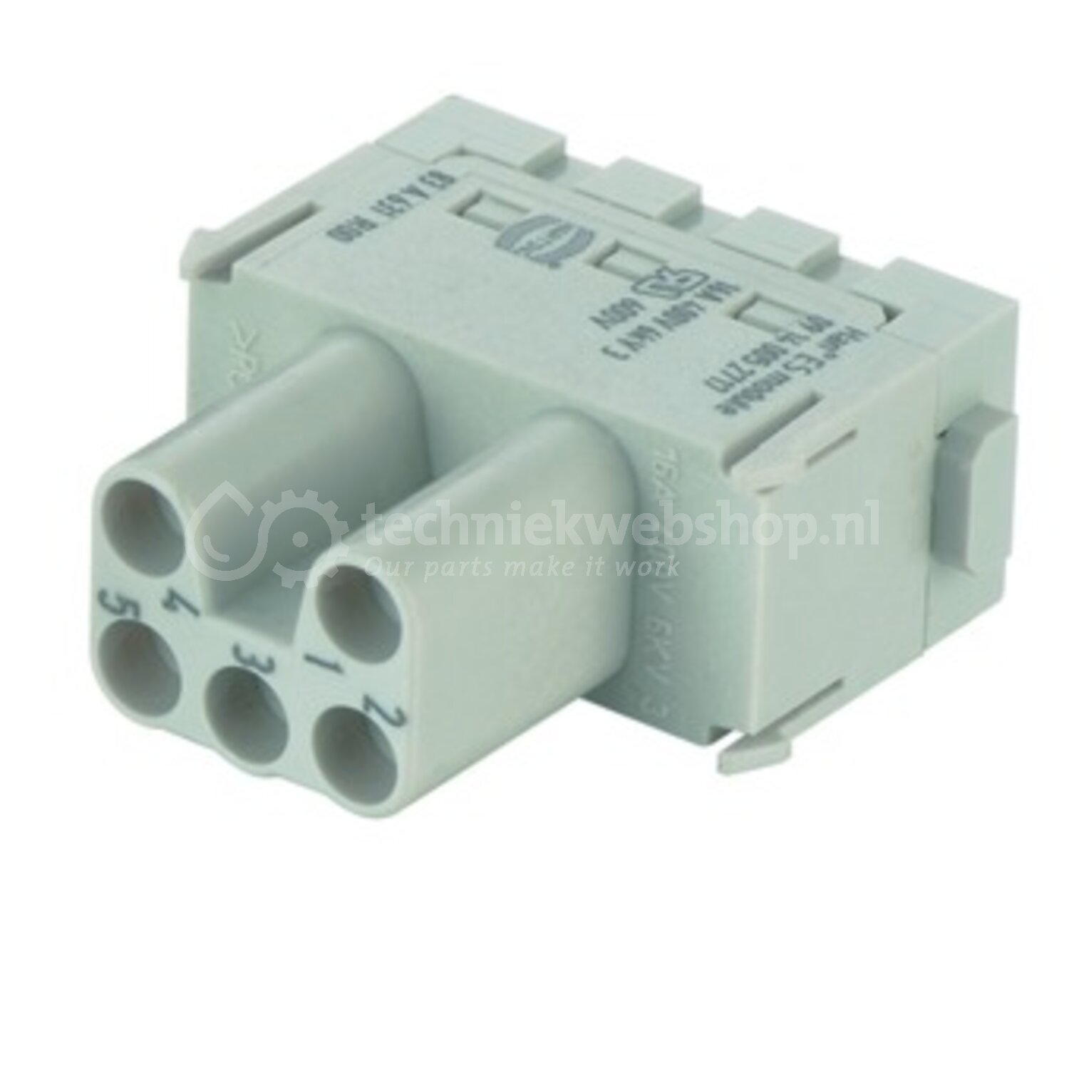 Harting Han ES module, cage clamp female / Han® ES module, Single ...