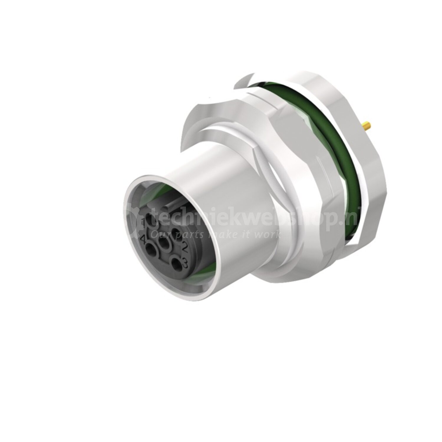 Weidmüller Benelux SAIE-M12BB-4-H5.5TL-PG9 / Plug, M12, verkoop per: 10 ...