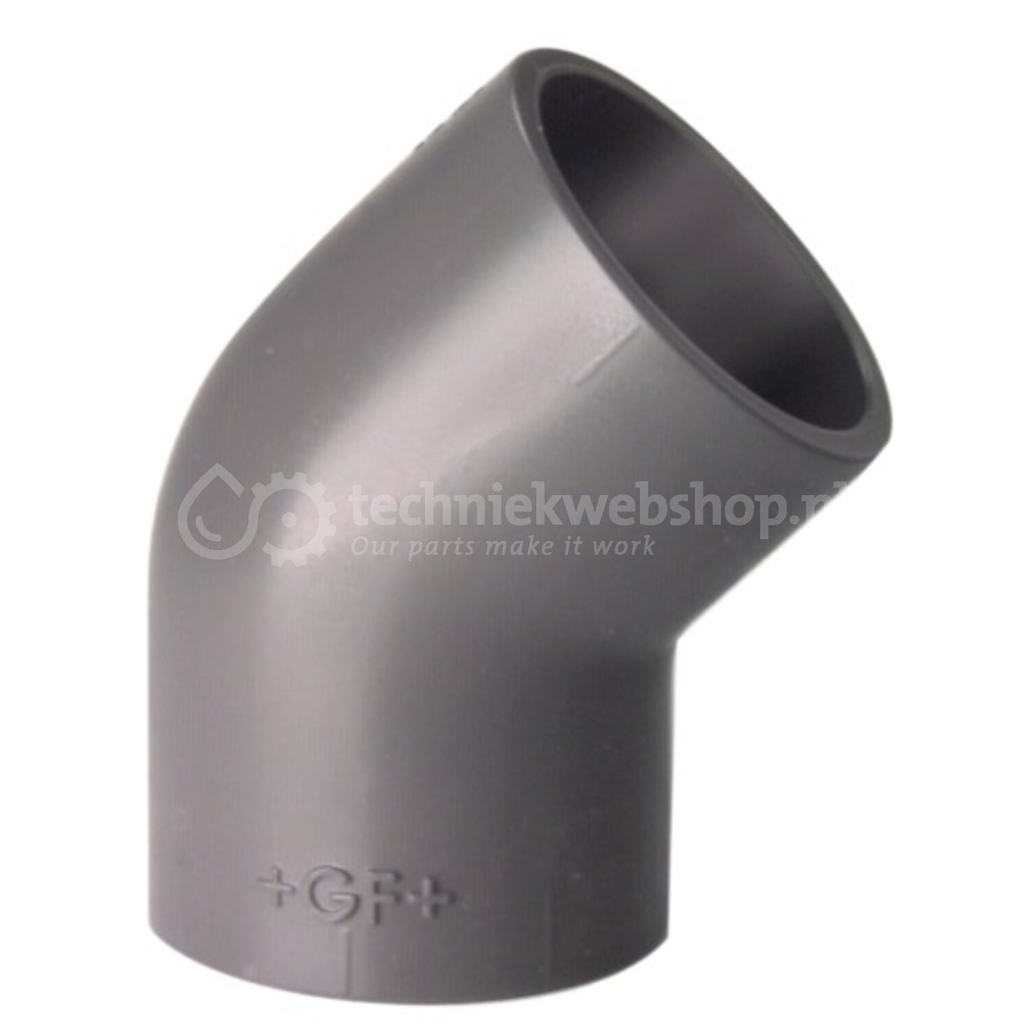 Georg Fischer PVC-U - Lijm fittingen / Knie 45° PN16 d25, verkoop per ...