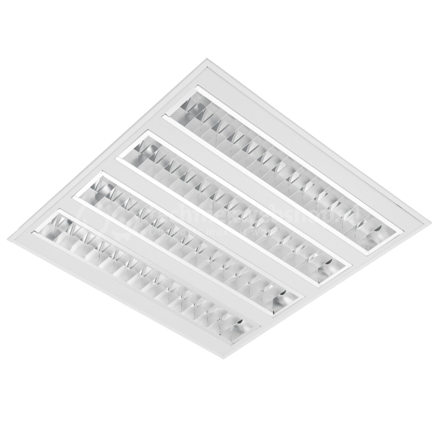 MacBright LED906-MAT-DP - 6060 4LS 3000 840 ND / GST18/3, Plafond ...