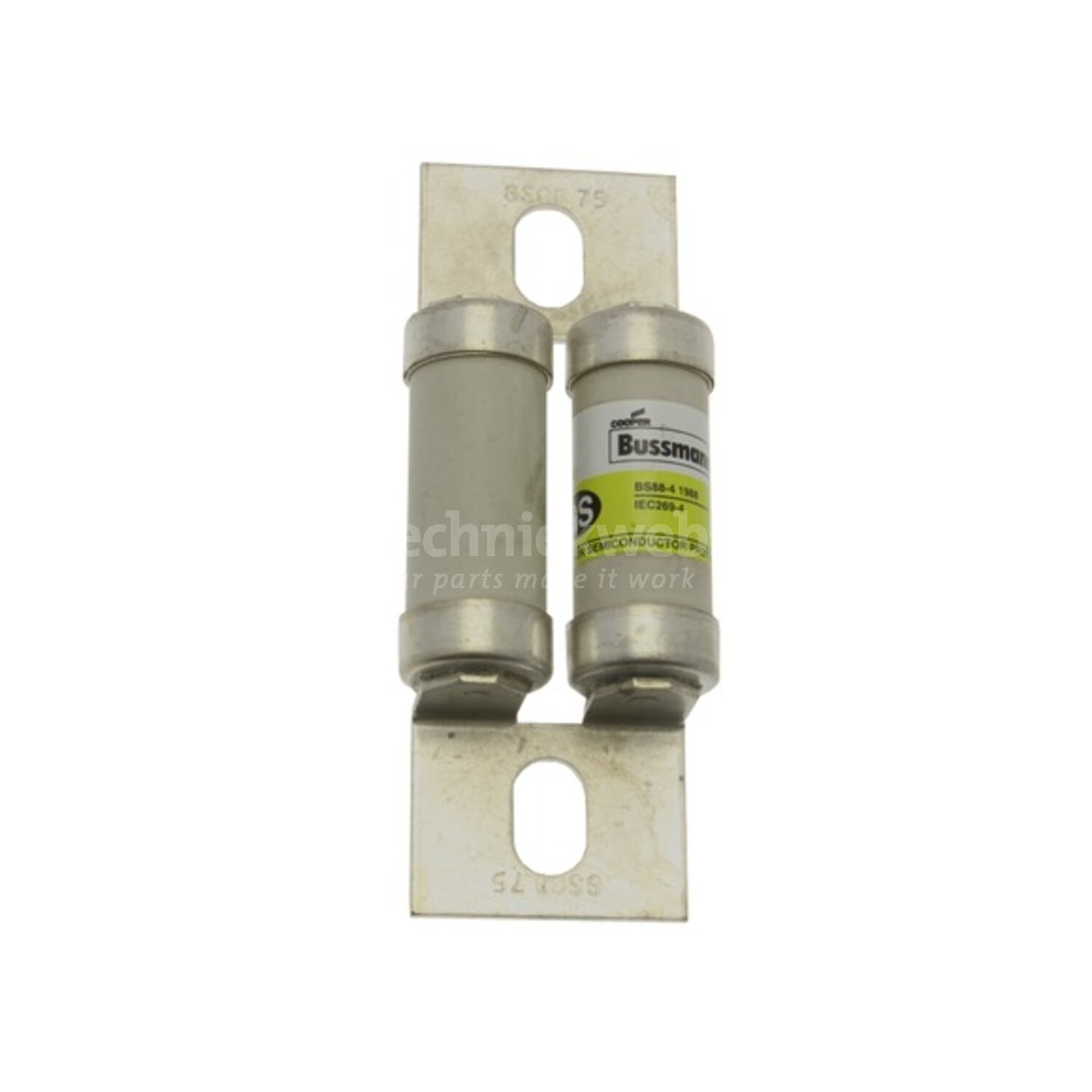 Fusibile Compatto Bussmann 80LET 80A 240Vac/150Vdc Standard BS88, Nuovo