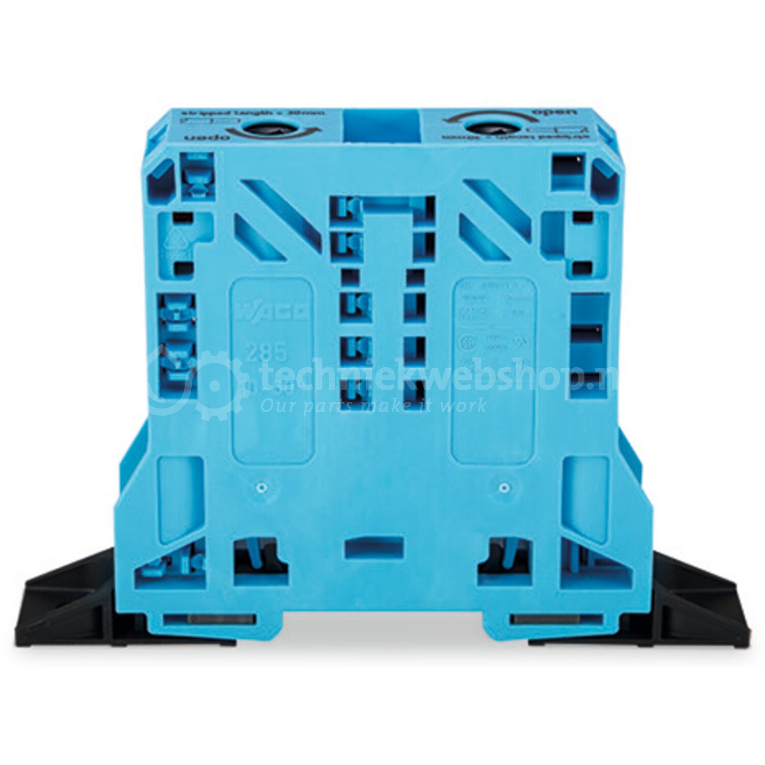 Wago Series 285 - 285-144 / 2-draads rijgklem 50 mm² markeringshouders ...