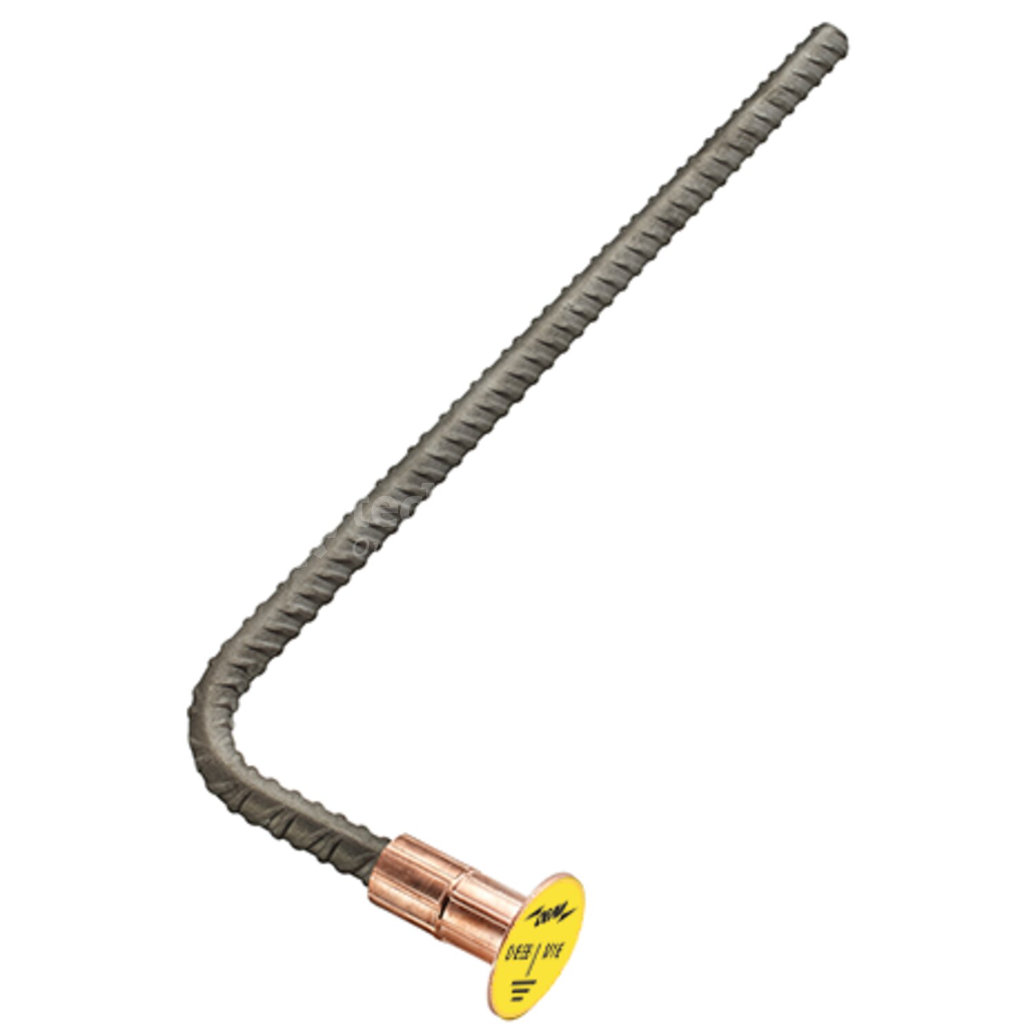 Dehn Reinf. steel earthing bridge, angled, conn. plate with M16 thread ...
