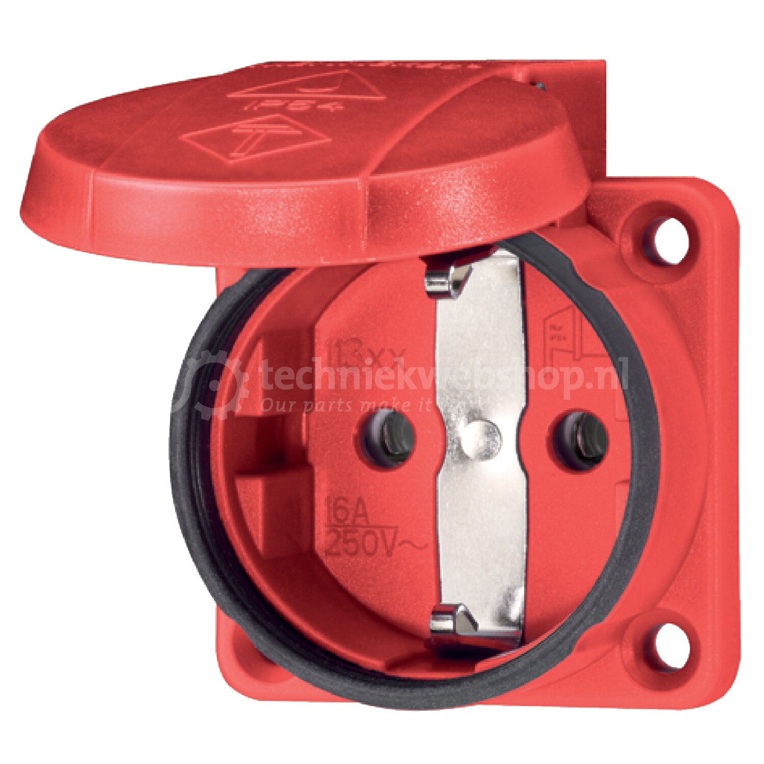 Mennekes (Hateha) SCHUKO - 11333 / WCD inb 16A2P+A 230V IP54 rood ...
