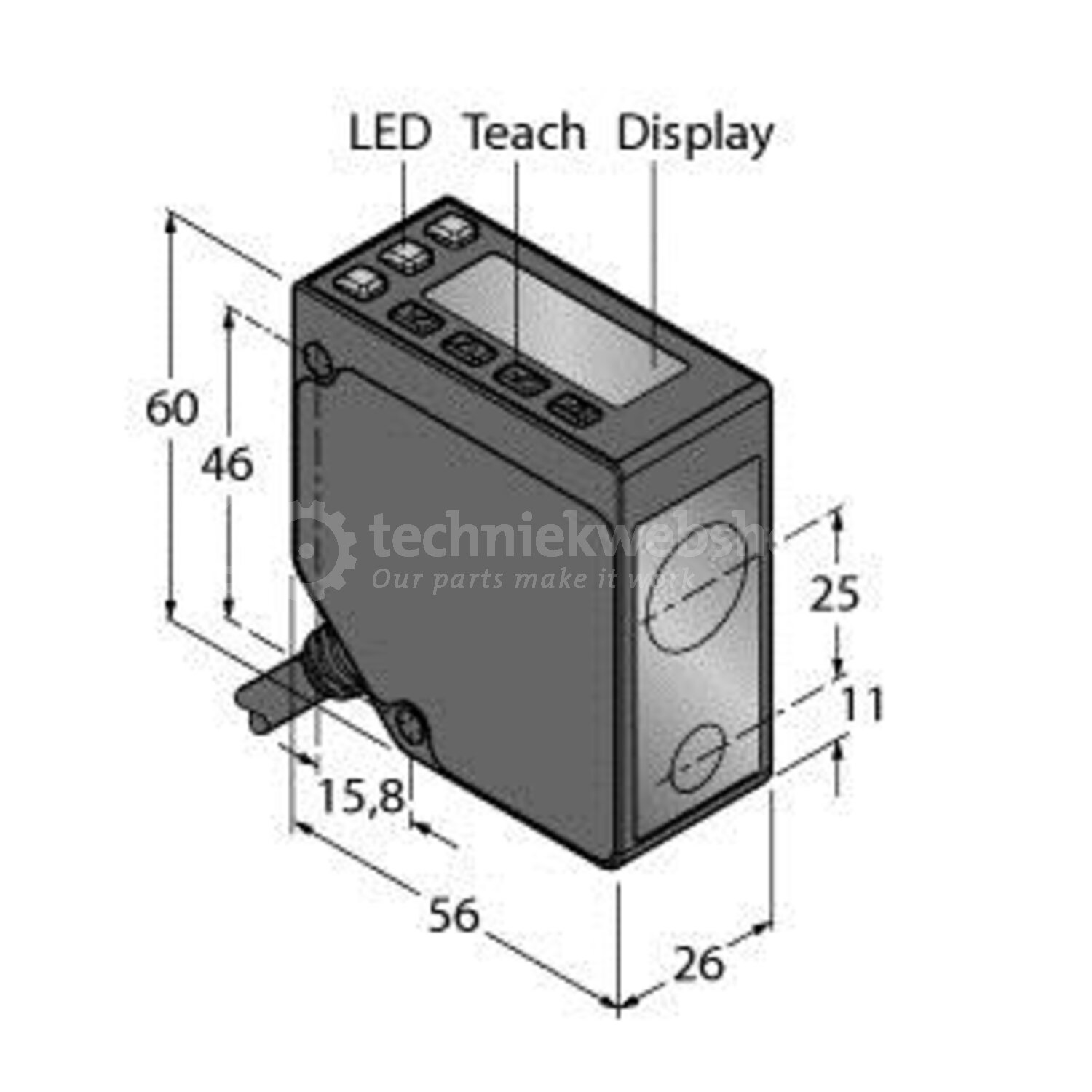 Banner Engineering (Turck) LE550I / Foto-elektrische sensor, Diffuse ...