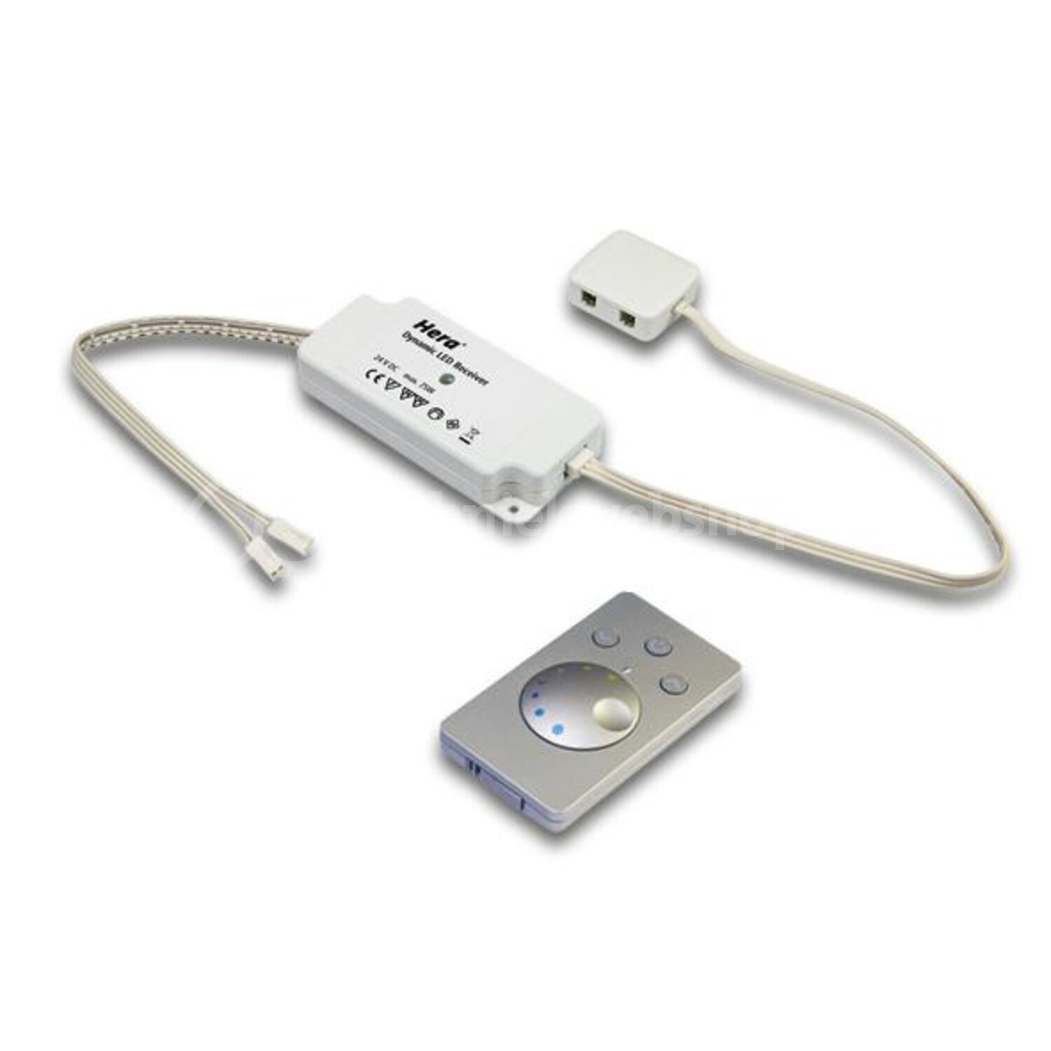Hera LED bediening - 24V Dynamic-Controller / radio 75W met 4-weg ...