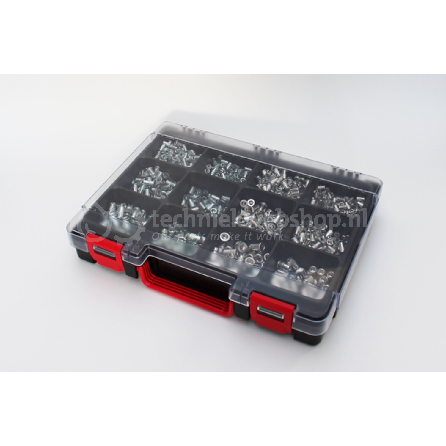 NOVUS TOOLS Stalen Blindklinkmoeren – M4 Binnendraad, 5,9 Mm, 11 Mm Lengte, 0,5-2,0 Mm Klemlengte, 50 Stuks In Handige Doos