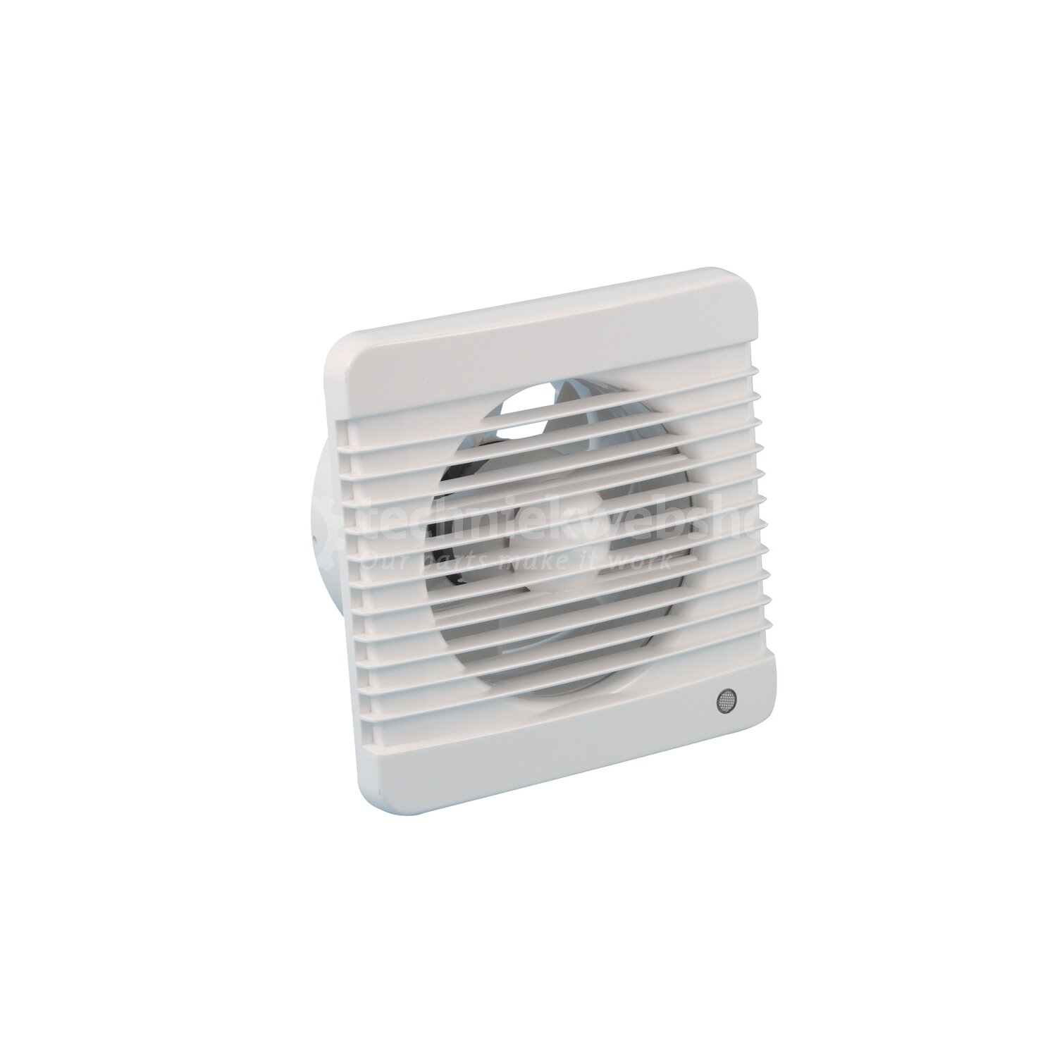 Ventilateur De Salle De Bain MKK Avec Façade Verre - Ø 100 Ou 125 Mm - Capteur Humidité/minuterie - Noir