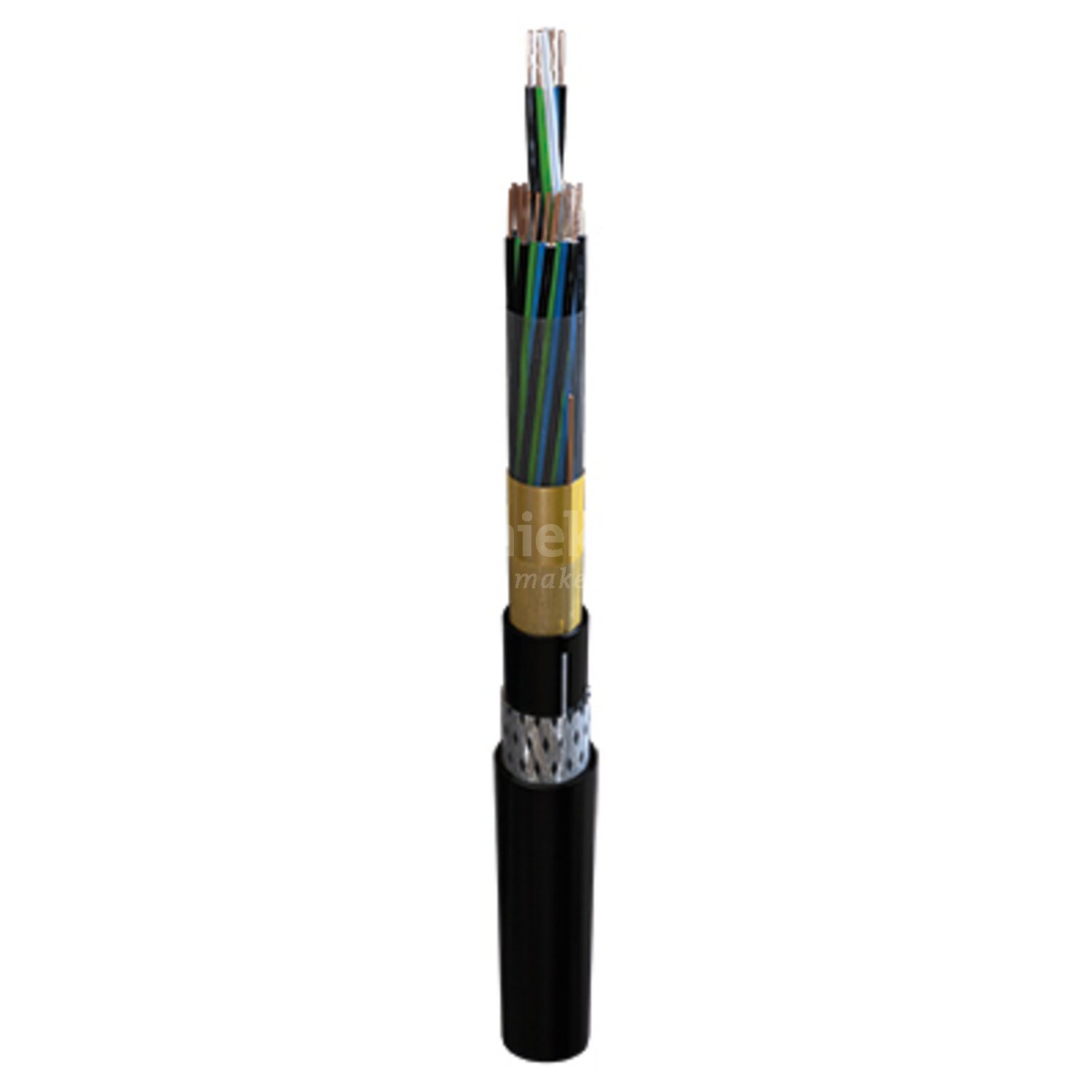 TKF Inducom - XLPE-MS-PVC-SWB-PVC Dca / 2 x 2 x 1,0 mm² (cl.1) Black ...