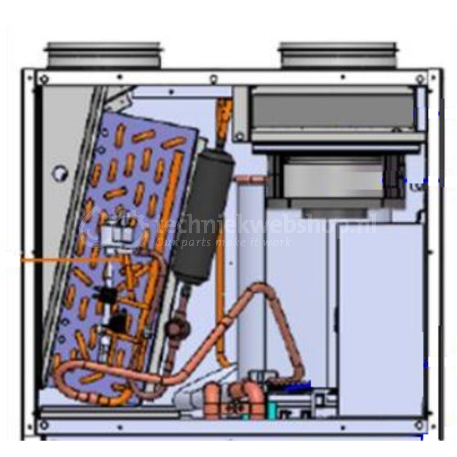 Inventum Service artikel - Warmtepompblok Modul-AIR Red, verkoop per: 1 ...