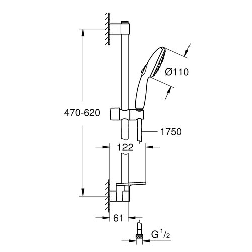 Grohe Nederland Tempesta 110 Doucheset 3 straalsoorten (Rain, Jet ...