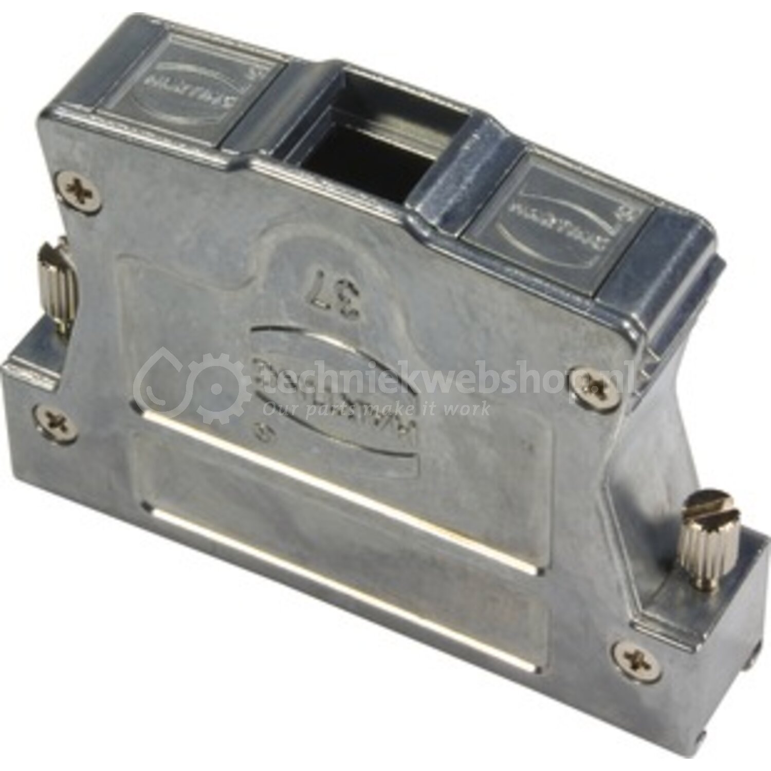 Harting InduCom 37p 3T-entry hexscrew M3 / Shell housing, With internal ...