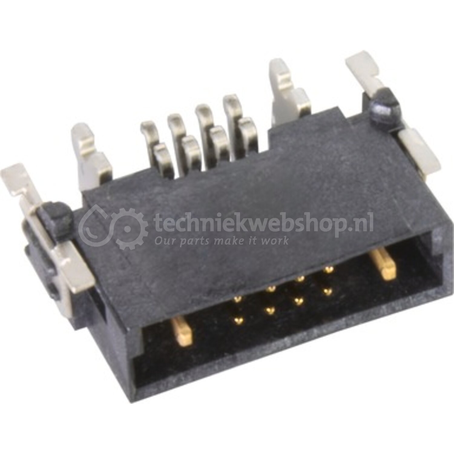 Harting har-flex Hybrid M ang 2+8 SMT PL1 / Male connector, Reflow ...