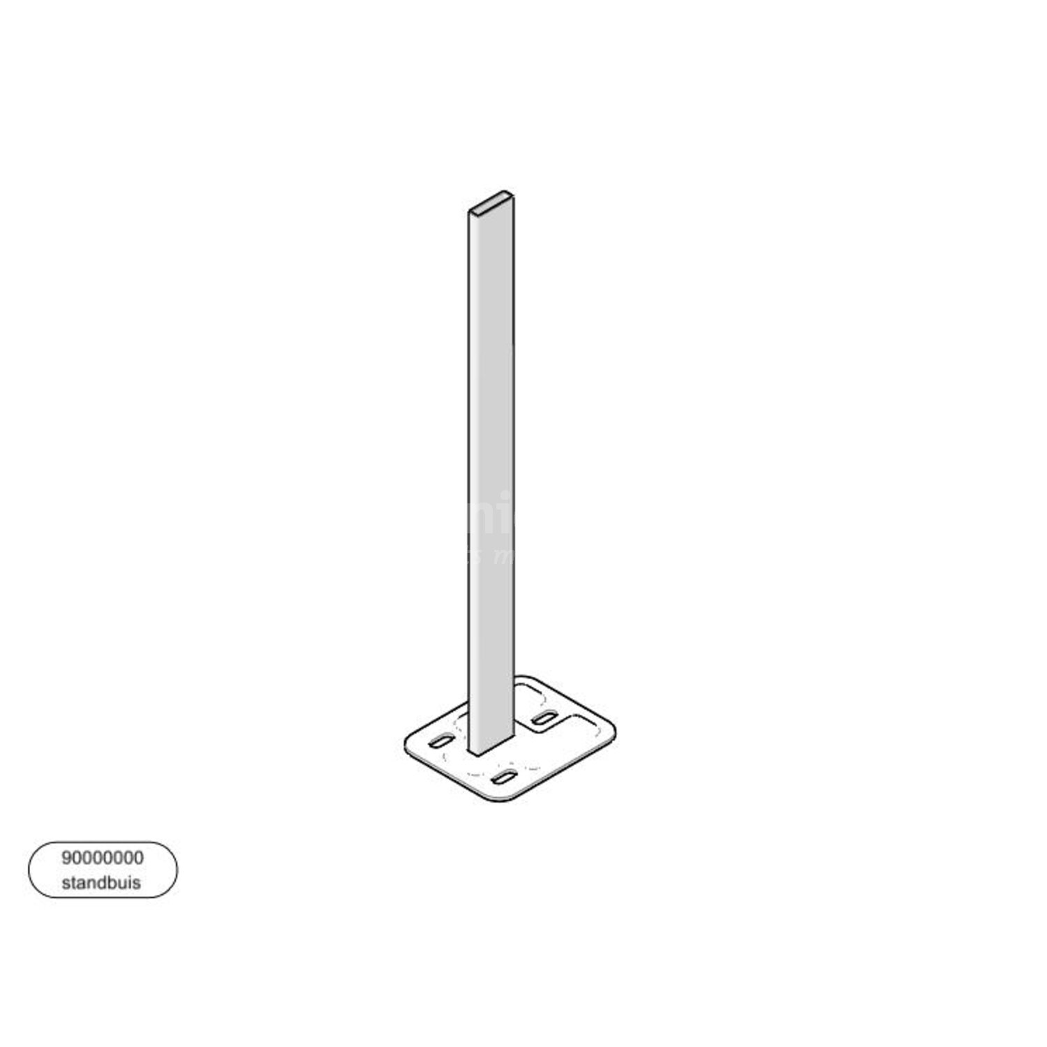 Rofix Radiator vloer montage - Standbuis / H900, Radiatorstandconsole ...