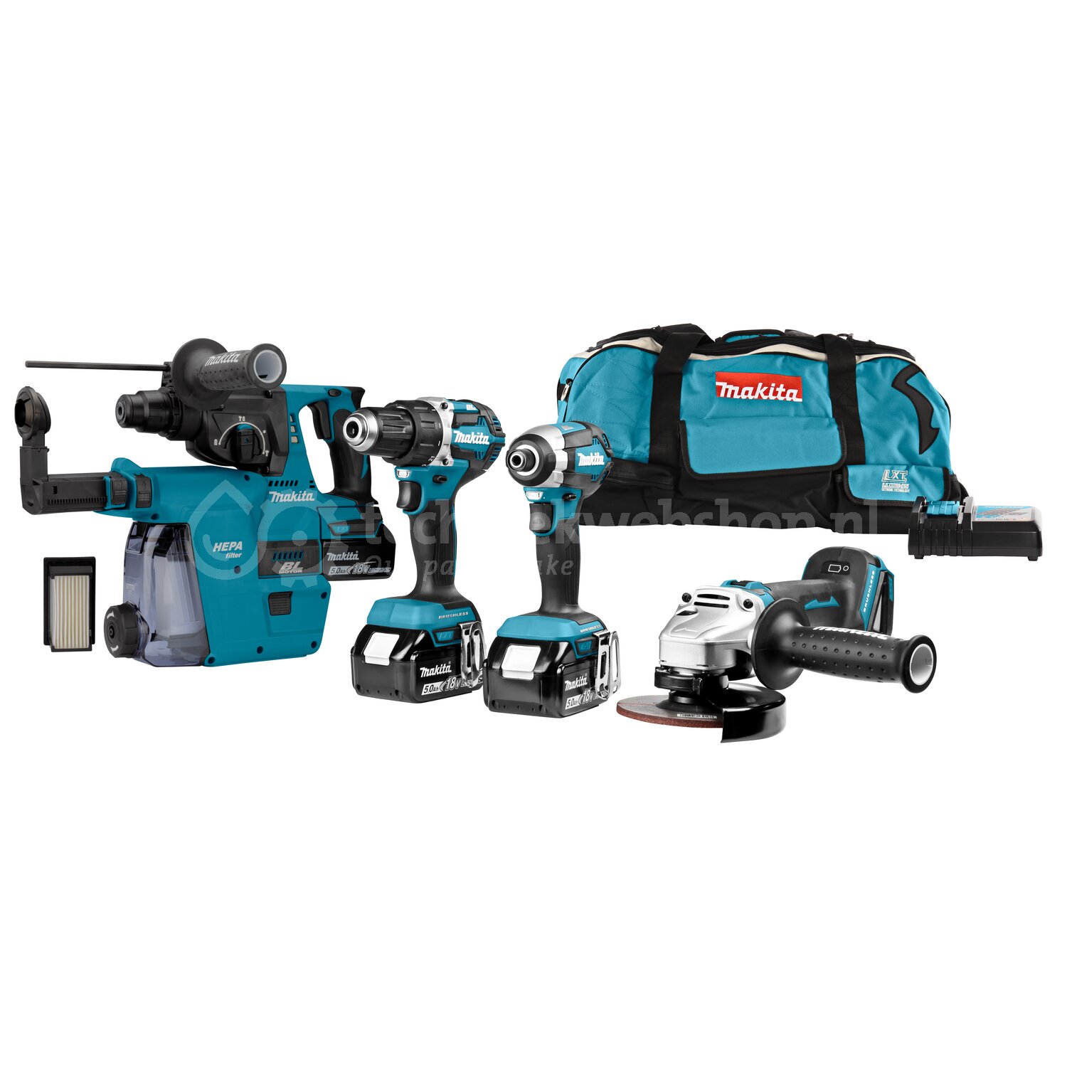 Makita Benelux Combiset - 18 V Combiset voor slagschroeven, / 18 V voor ...