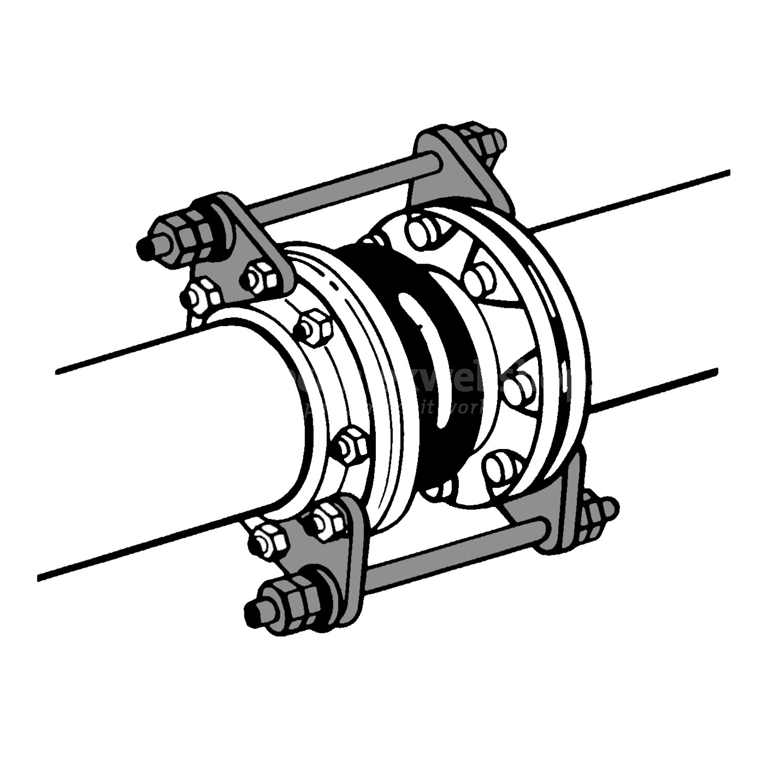 Watts Benelux Pipe system - ZKB / Lengtebegrenzer Compensator DN40 ...