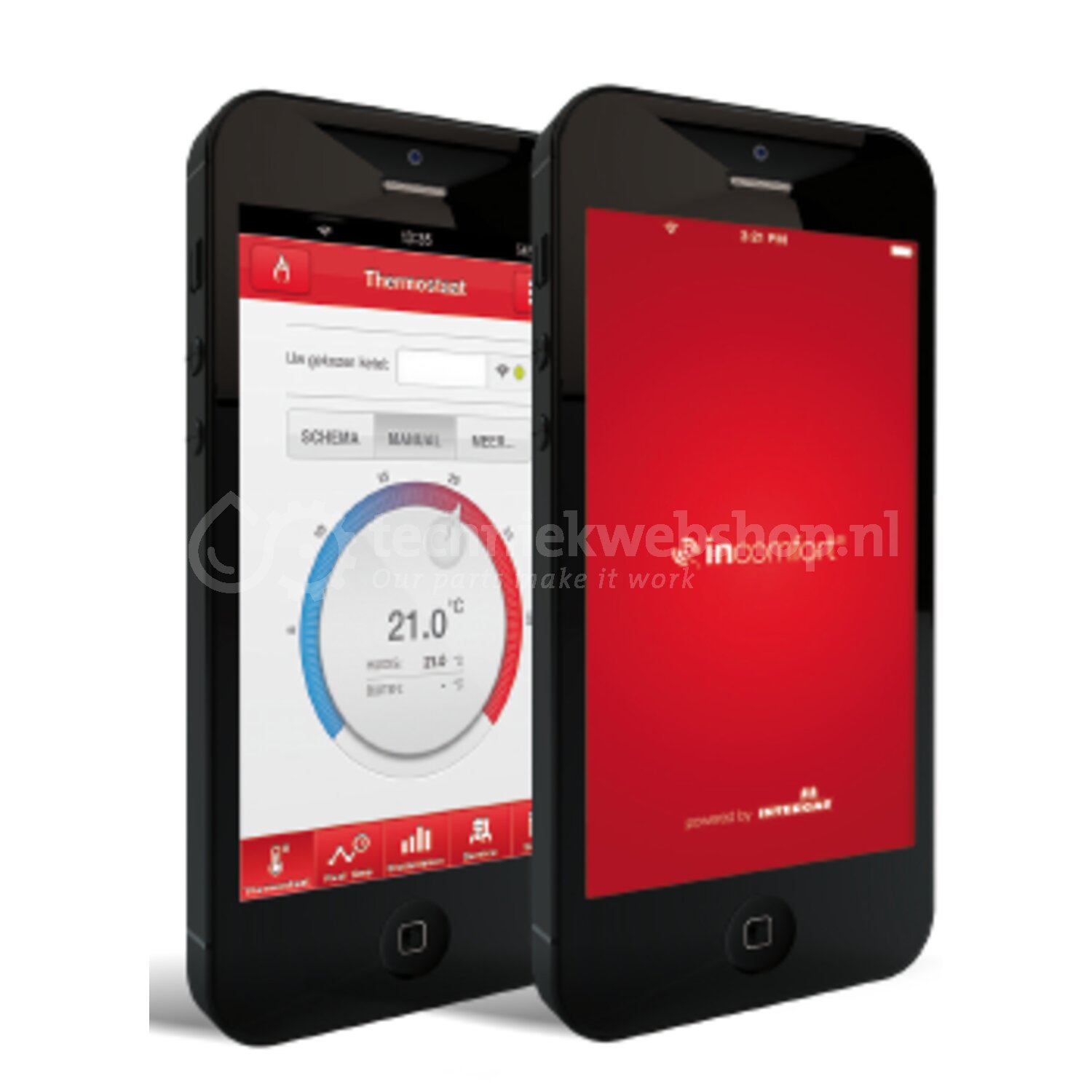 Intergas Gateway incl. Comfort Touc / h Zwart, Slimme thermostaat ...