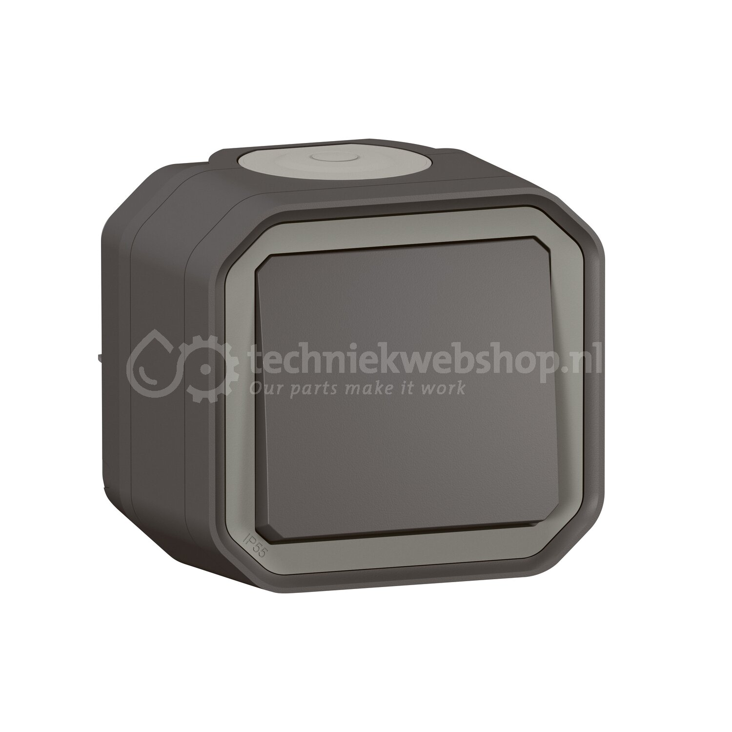 Legrand 69714 Serieschakelaar – Plexo55, AP.WD, IP55, Slagvast, Voor Vochtige Ruimtes | Wisselschakelaar 4 miniatura