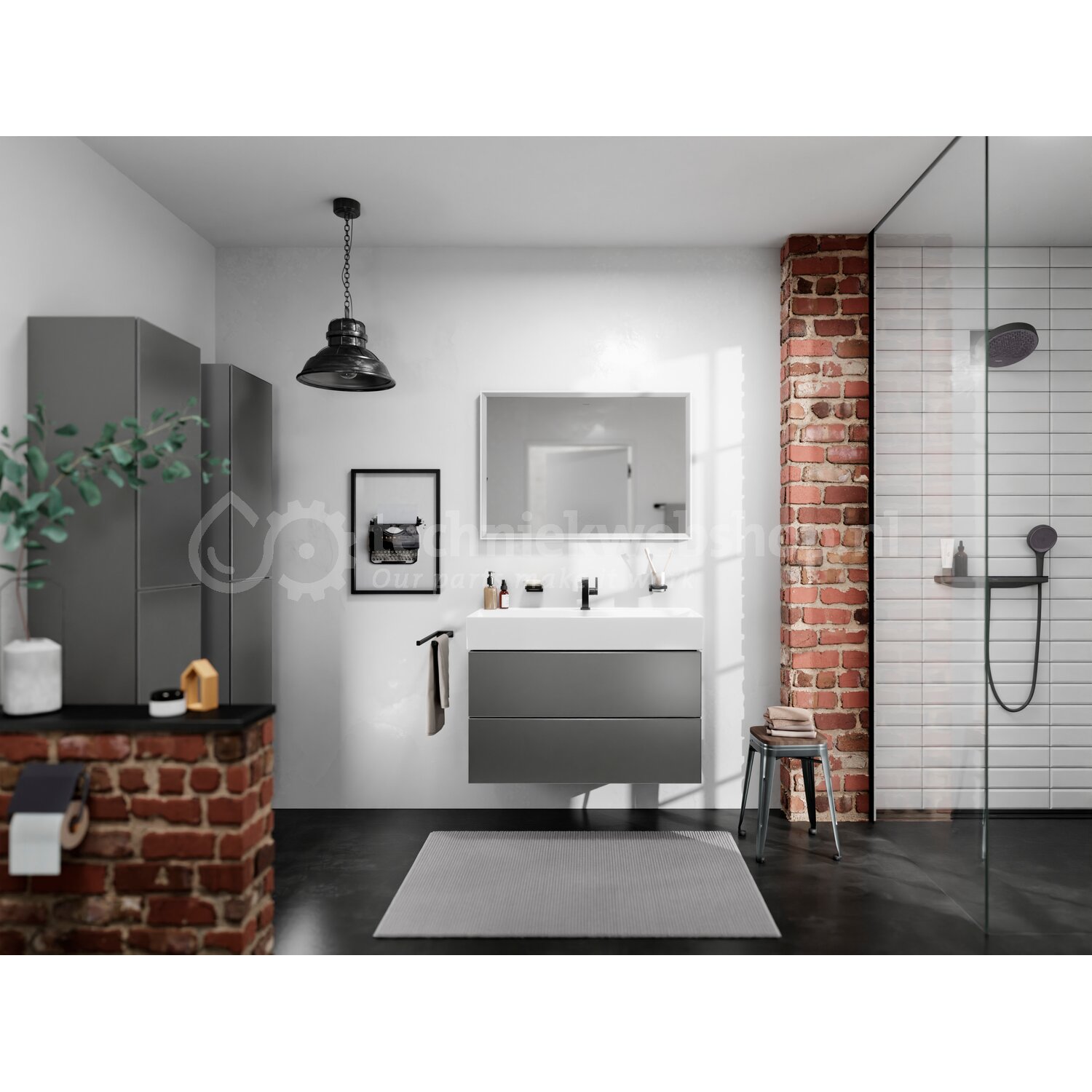 Hansgrohe AddStoris - 41770XXX / HG hdoekhdr 2-lids mz, Handdoekhouder ...